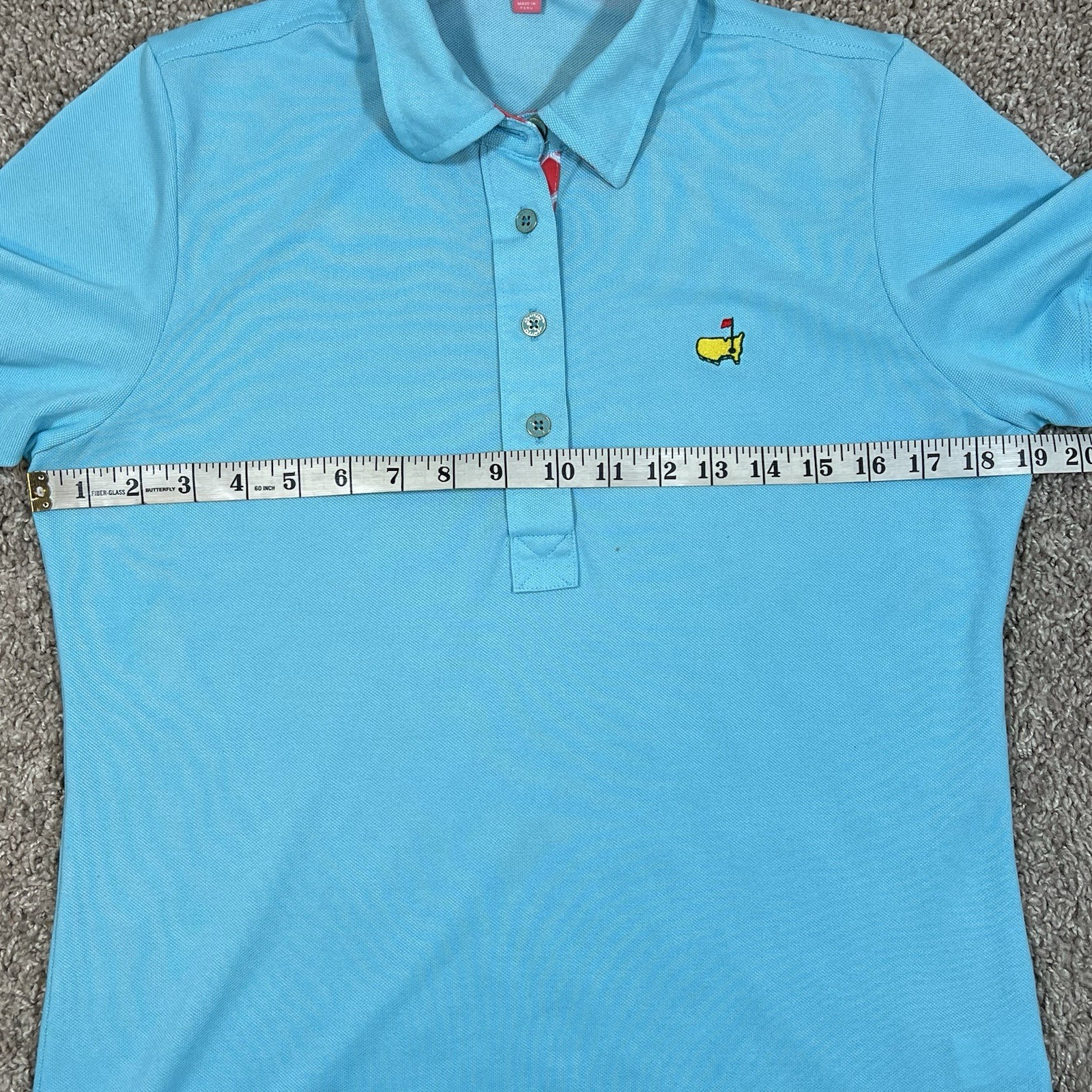 Masters Magnolia Lane Pima Cotton Blend Pique Knit Polo Medium Augusta National