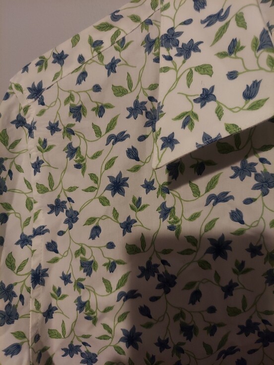 Orvis Floral 100% Cottage LWrinkle Free Button Down Shirt 12 Garden Party Preppy