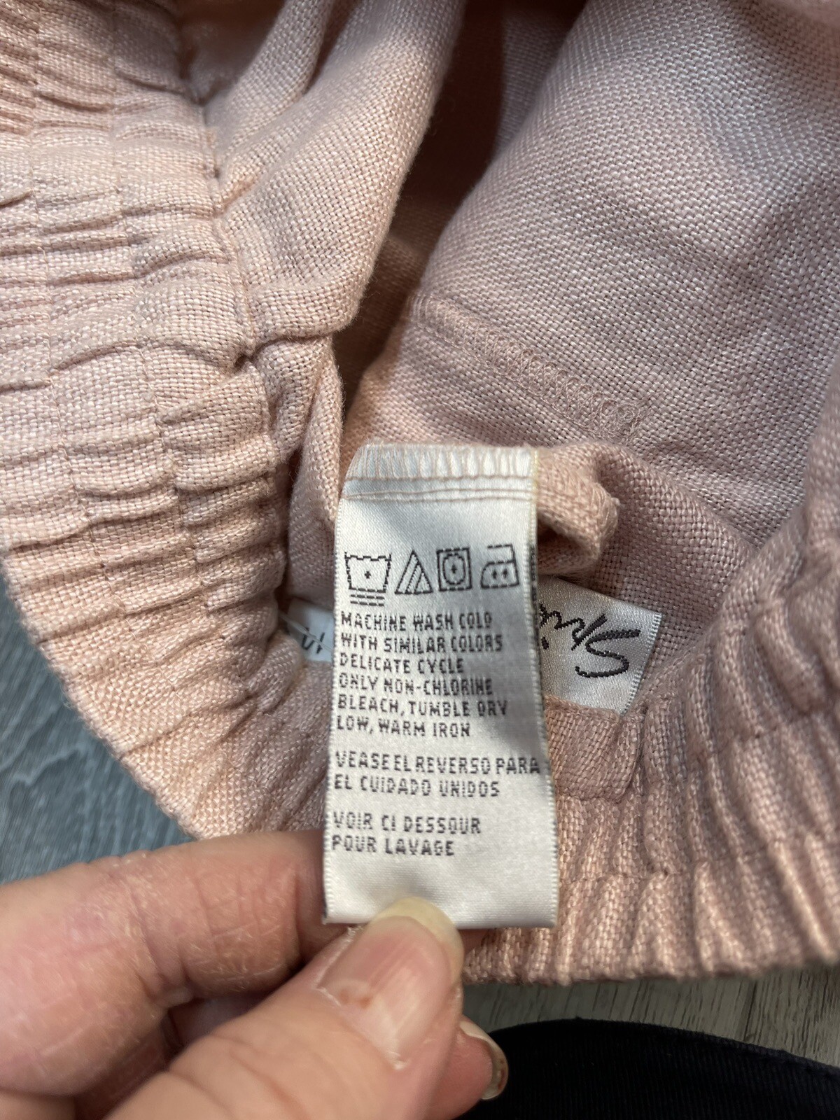 Spiegel Women’s Linen Light Pink Top Jacket & Pants Size 14 EUC Beautiful
