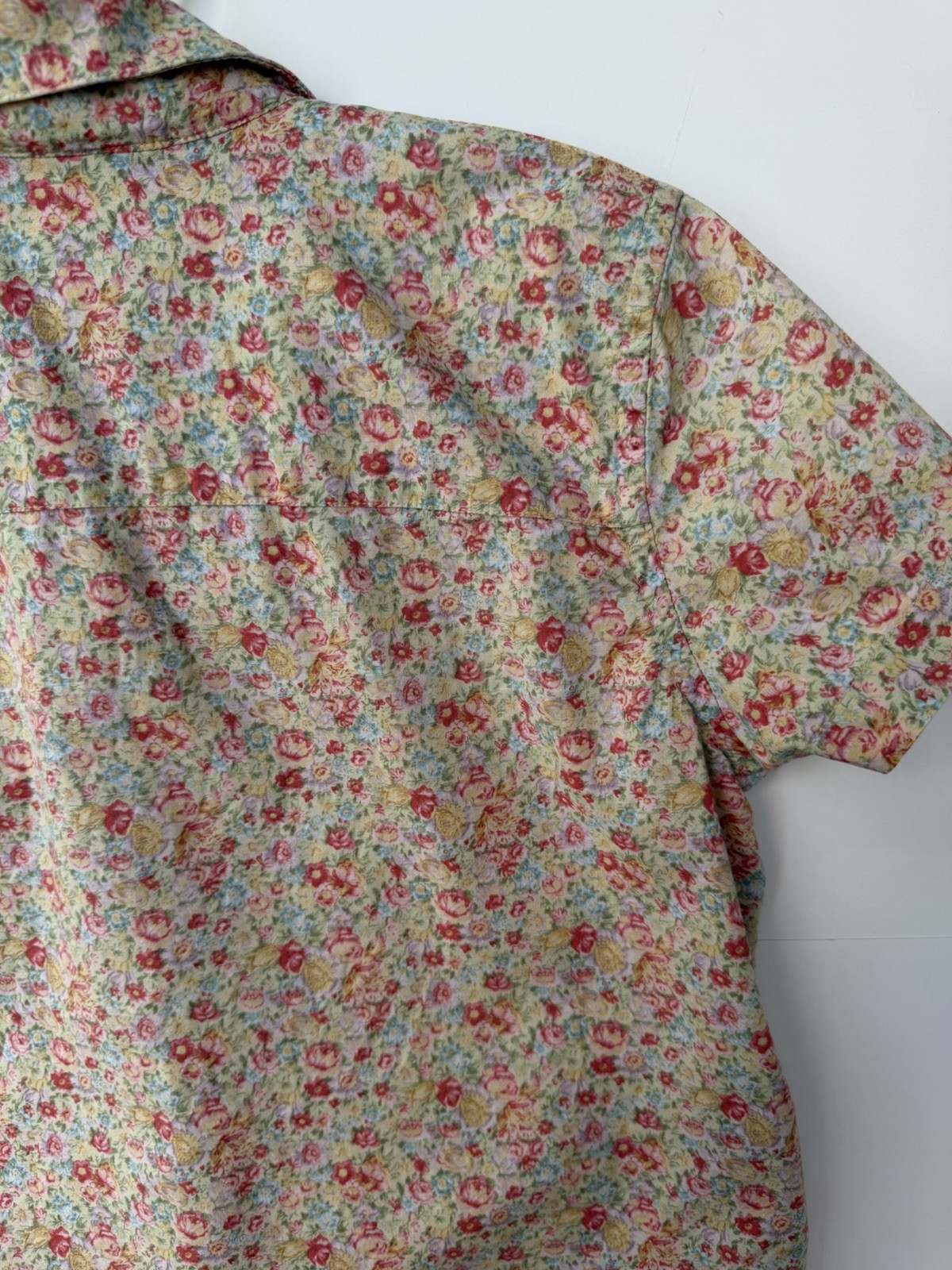 Ralph Lauren P/S Women Shortsleeved Cotton cute LLR Embroidered Logo Button Up