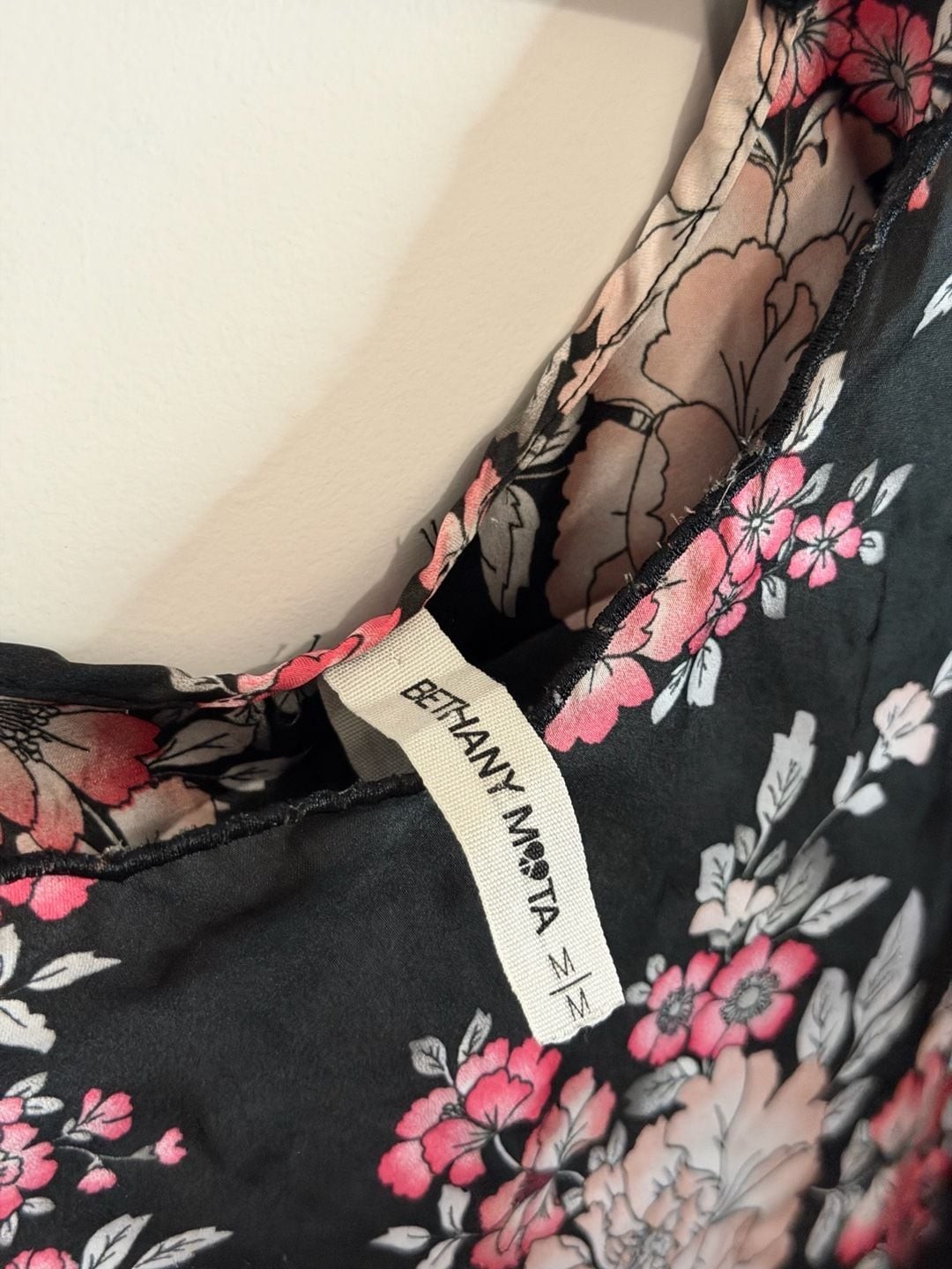 Bethany Mota Floral Camisole Tank Top with Criss-Cross Straps Size M