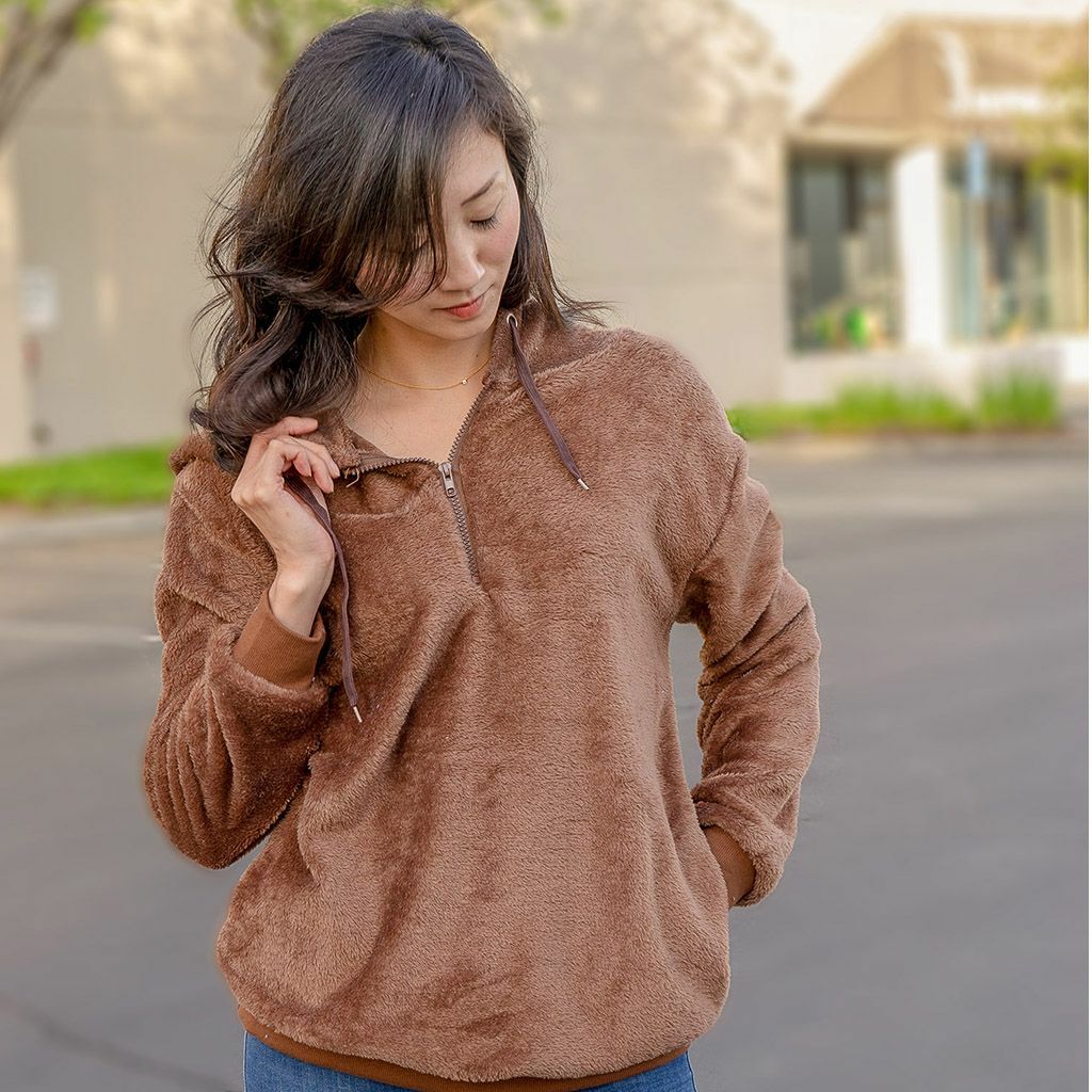 LAVA Women Winter Warm Fluffy Sweater Top Hoodie Sweatshirt Pullover Jumper HOT
