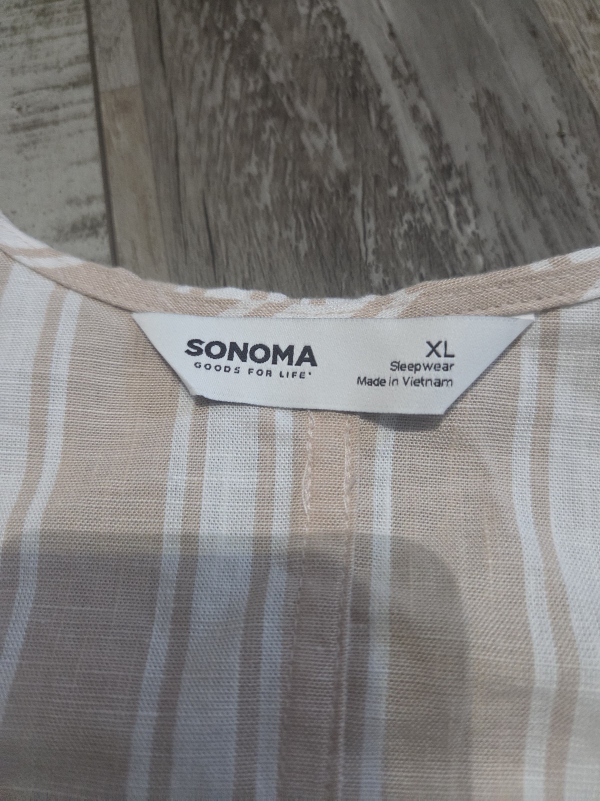 Sonoma Goods for Life Sleepwear NWT women’s Pink striped button-front tank top