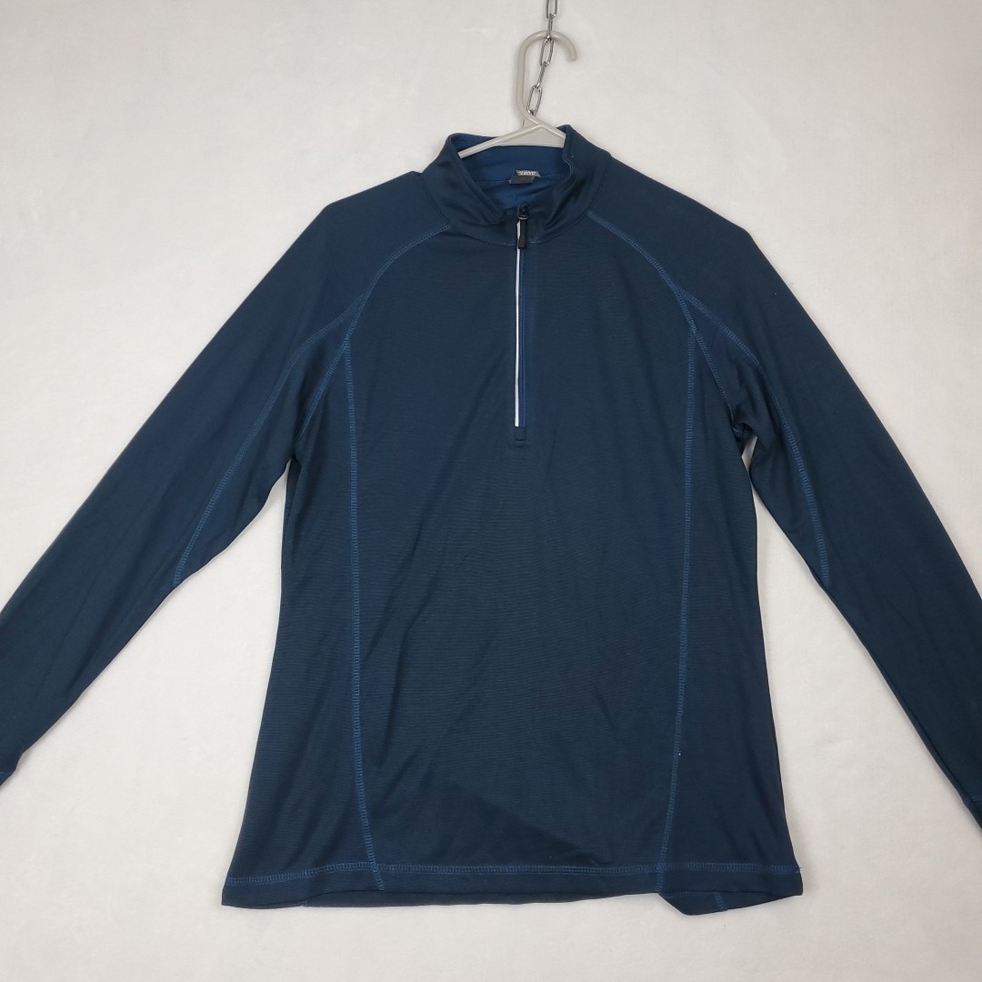 Storm Creek 1/4 Zip Bamboo Blend Navy Blue Womens M Top Hiking Outdoor Gorpcore