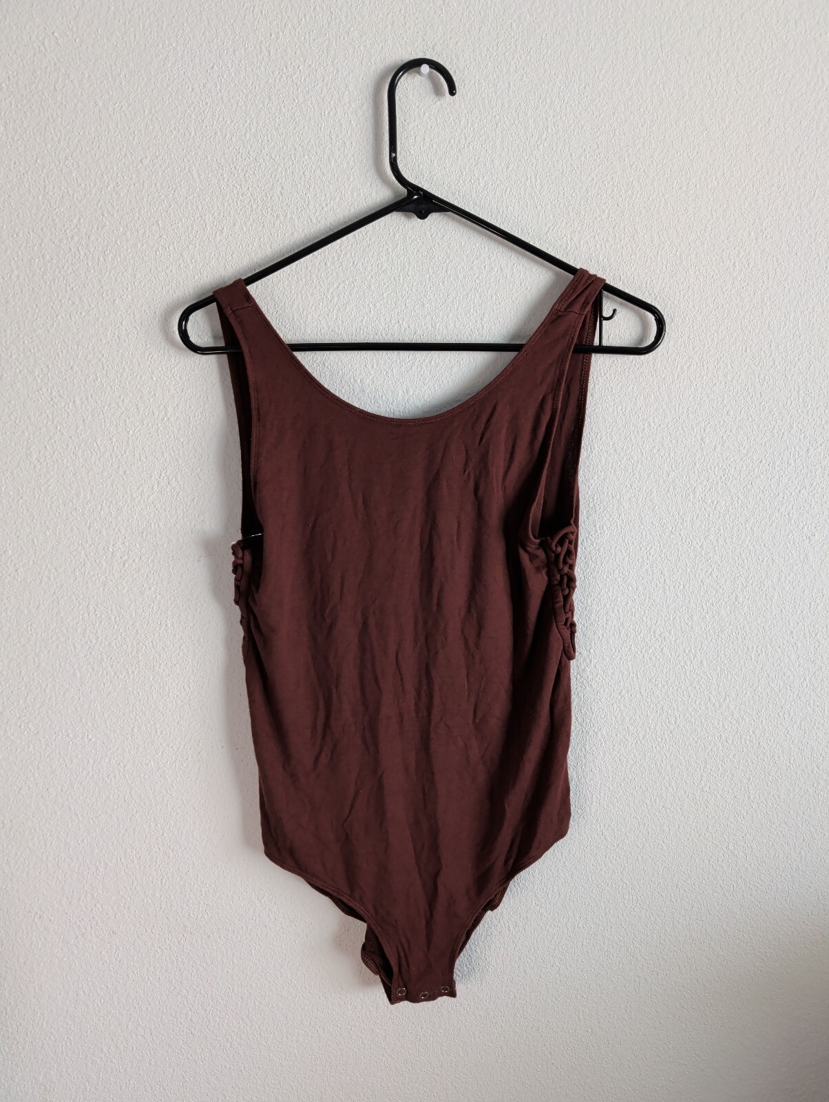 American Eagle AEO First Brown Side Lace-Up Bodysuit L