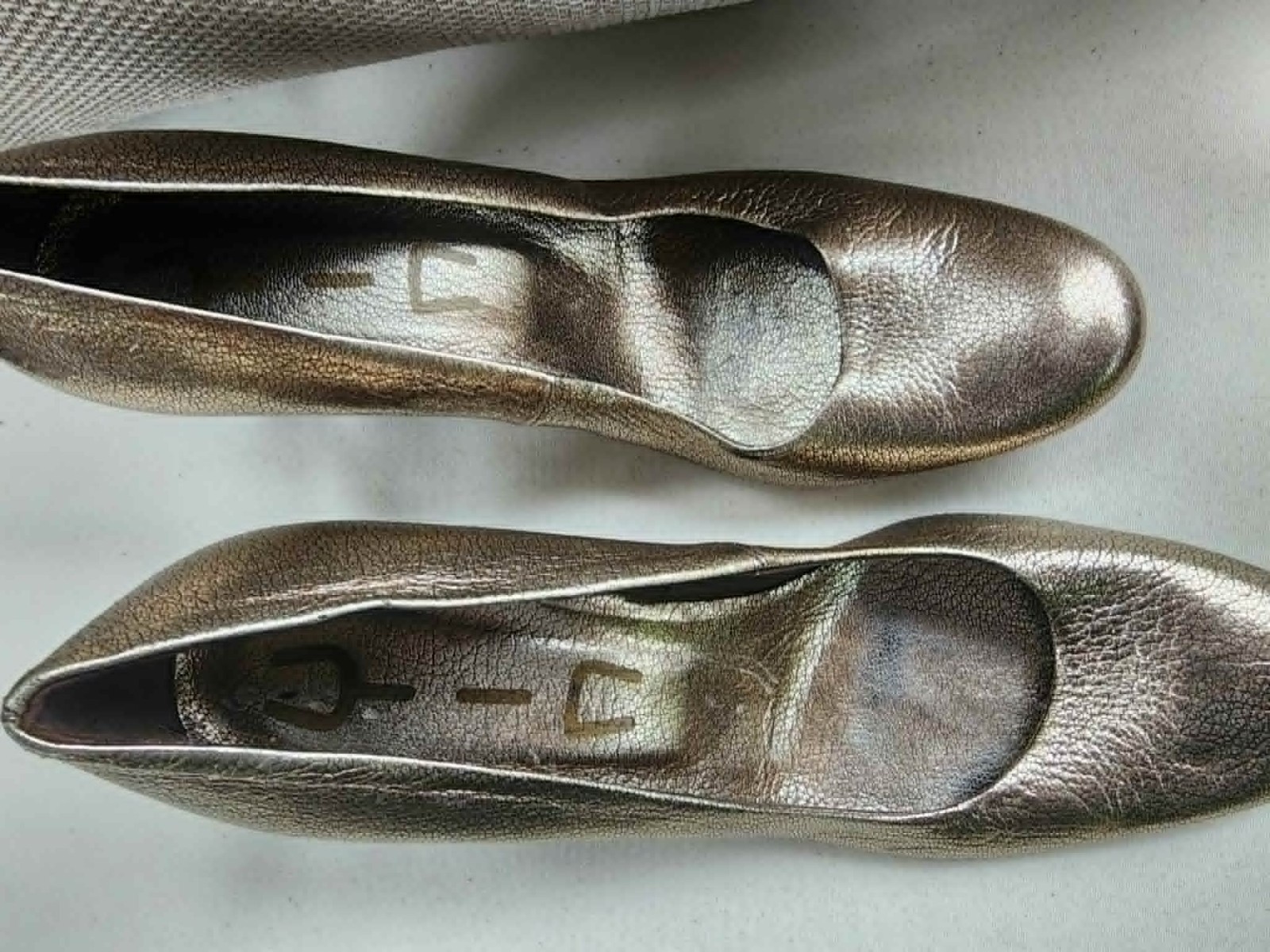 Women’s Handmade Italian Metallic Leather Wood Heels – Vero Cuoio 9-9.5 Boutique