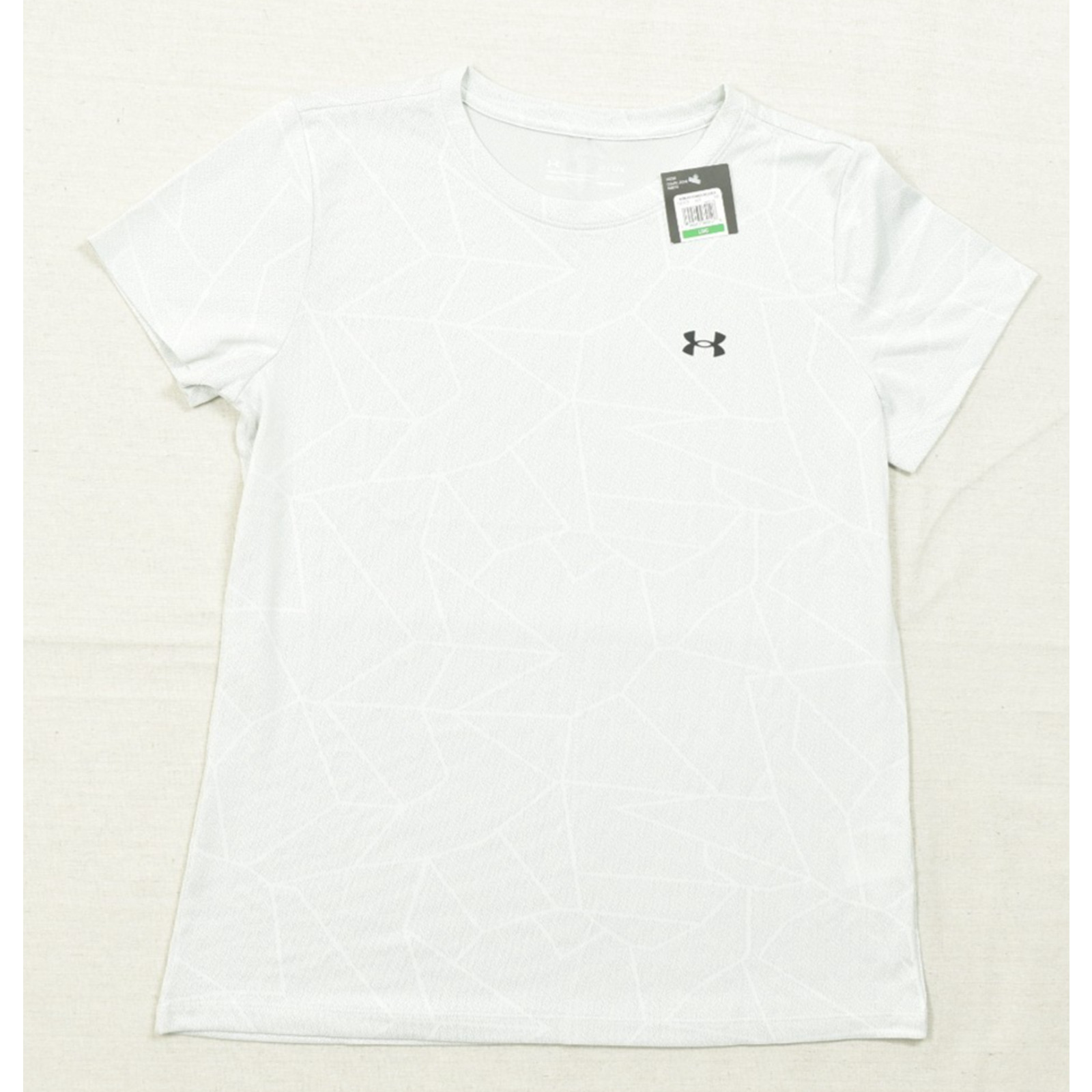 Under Armour Women’s Size Large Gray HeatGear Loose Fit Short Sleeve Athletic Te