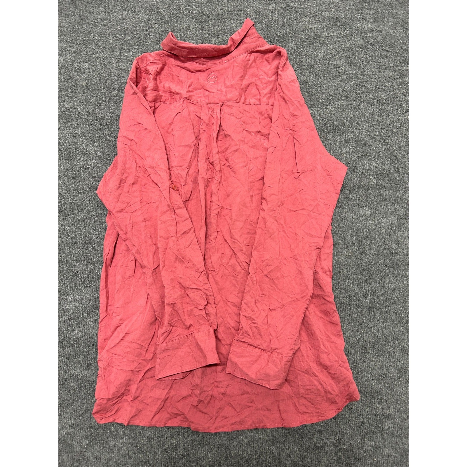 Magellan Shirt Womens XXL Pink Rayon Classic Fit Long Sleeve Roll Tab Outdoor
