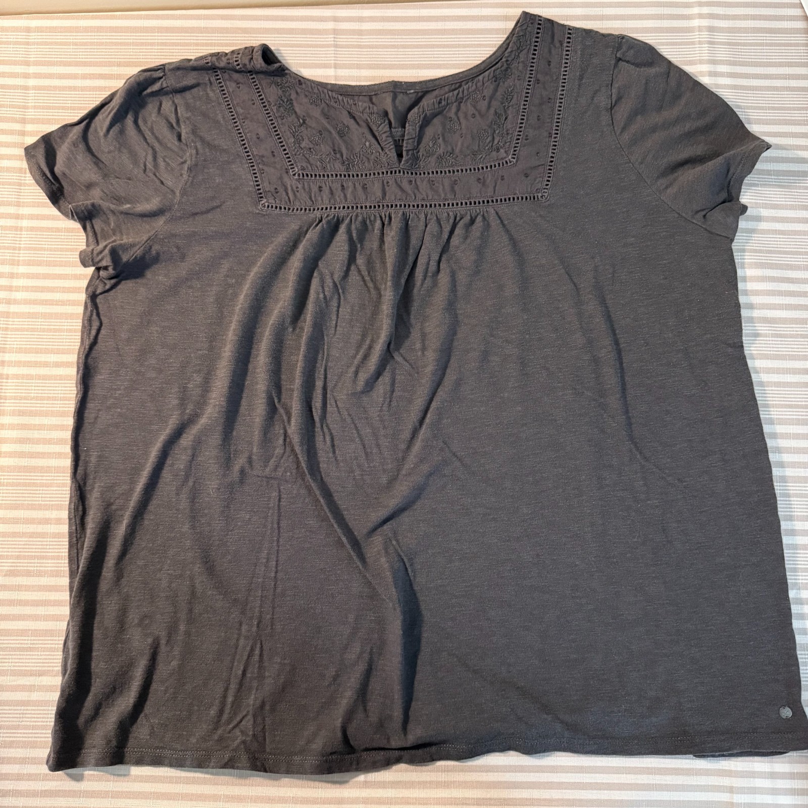Eddie Bauer Womens soft cotton shirts short sleeve tops 2x lot of 7 plus size