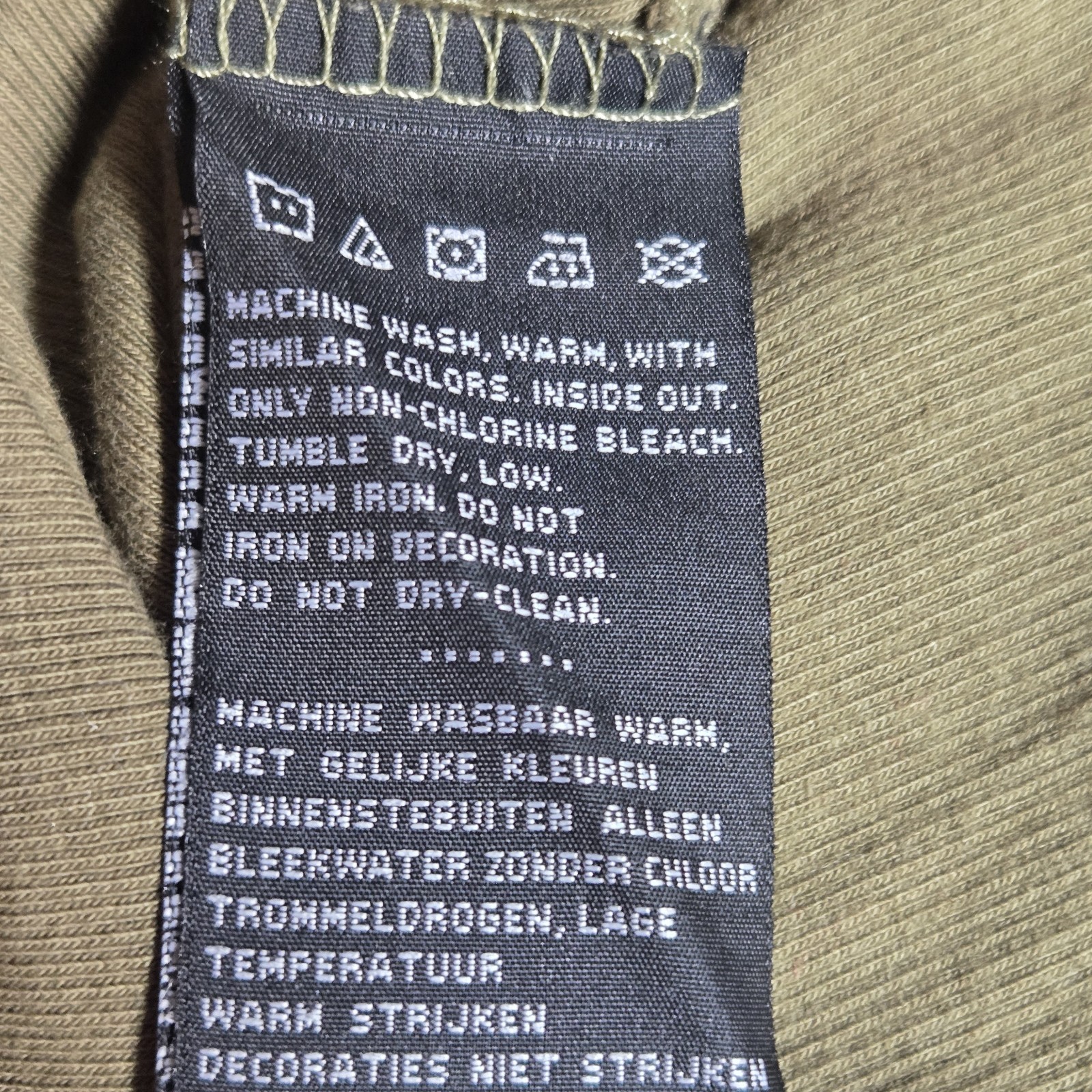 Harley Davidson Womens 2XL Henley Thermal Long Sleeve Army Olive Green Studded