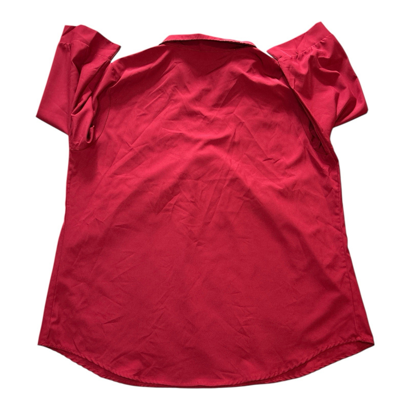 TEMU – NWOT – Burgundy Pullover Tunic Top w/Quarter Sleeves 1XL