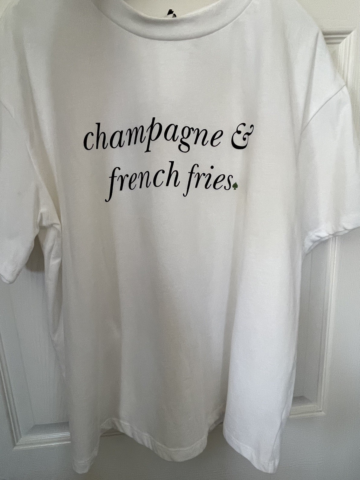 Kate Spade New York x Target Champagne and French Fries T-Shirt XL
