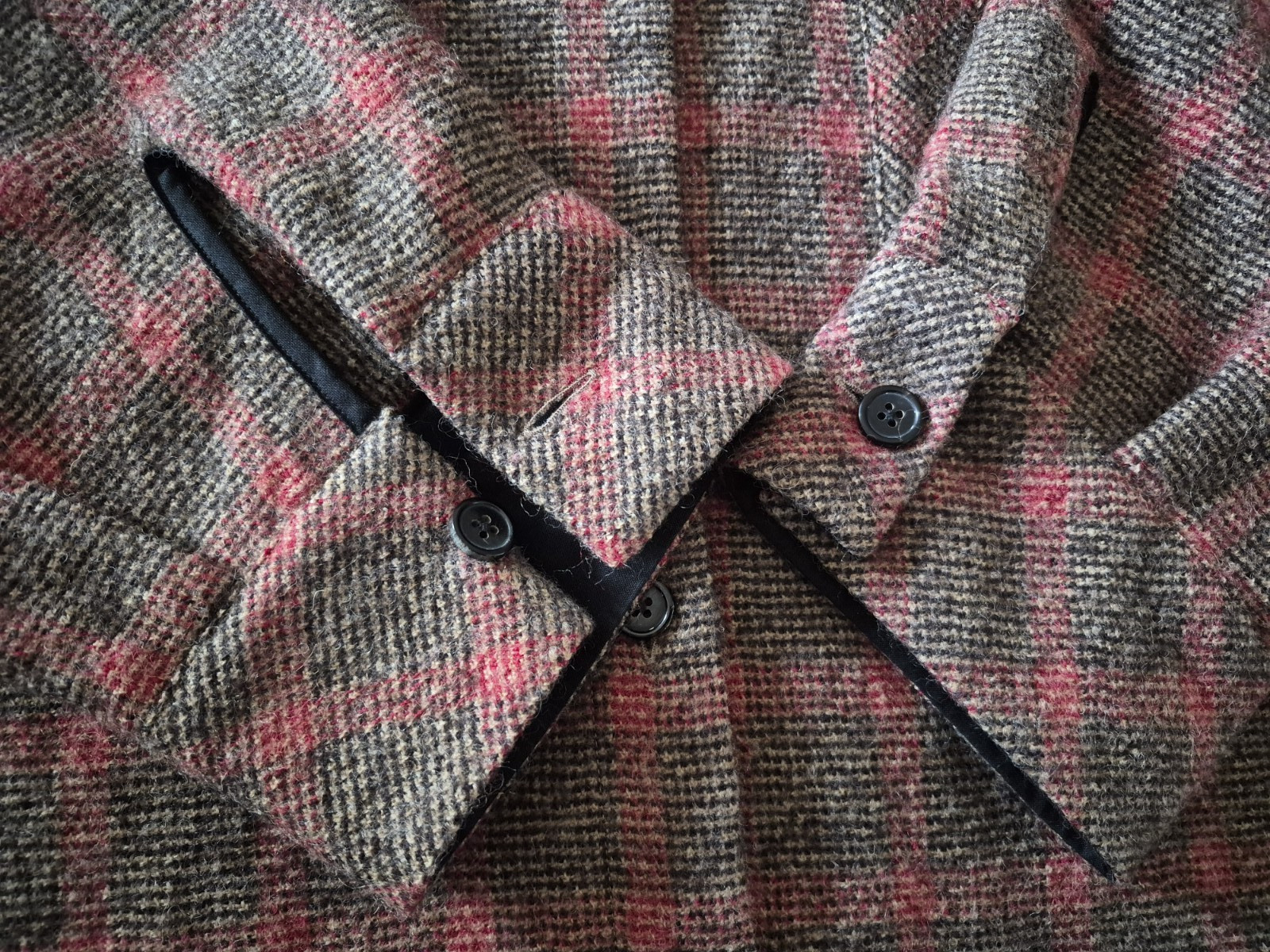 NWOT Women’s IRO Aftermath Plaid Tweed Wool Overshirt Jacket Size 34 US 2/ XS