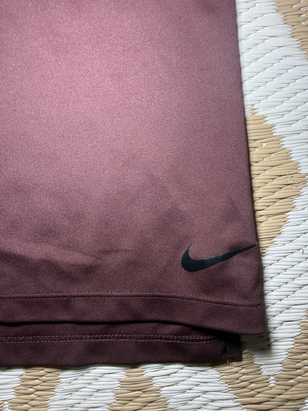 Nike Golf Dri-FIT Moisture Wicking women’s Sleeveless Polo Solid Burgundy XL