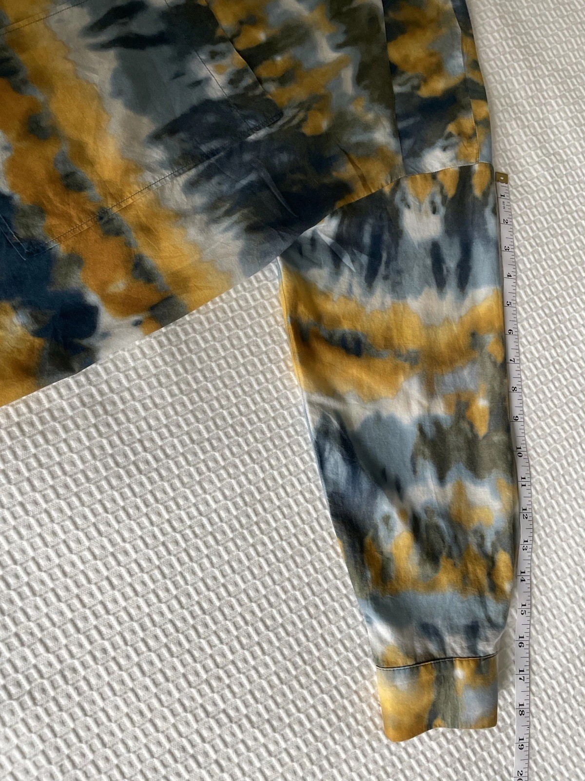 Zara Women’s Oversized Top Multicolor Cotton Sz S Tie Dye Breathable Bohemian