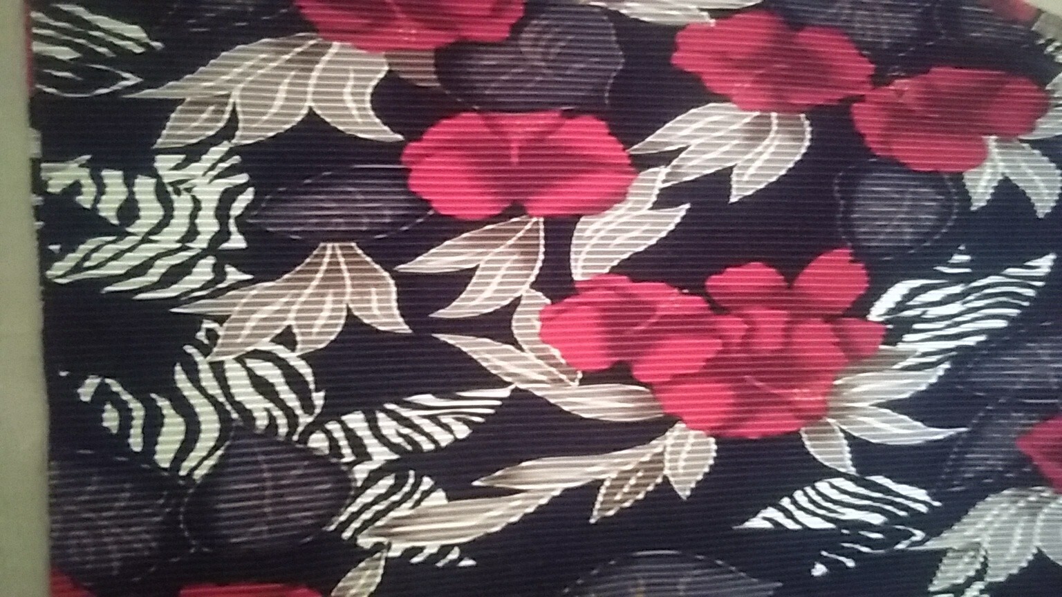 Animal Print Tropical Shell Black Red Tan Liquid Knit Athleisure Hawaiian