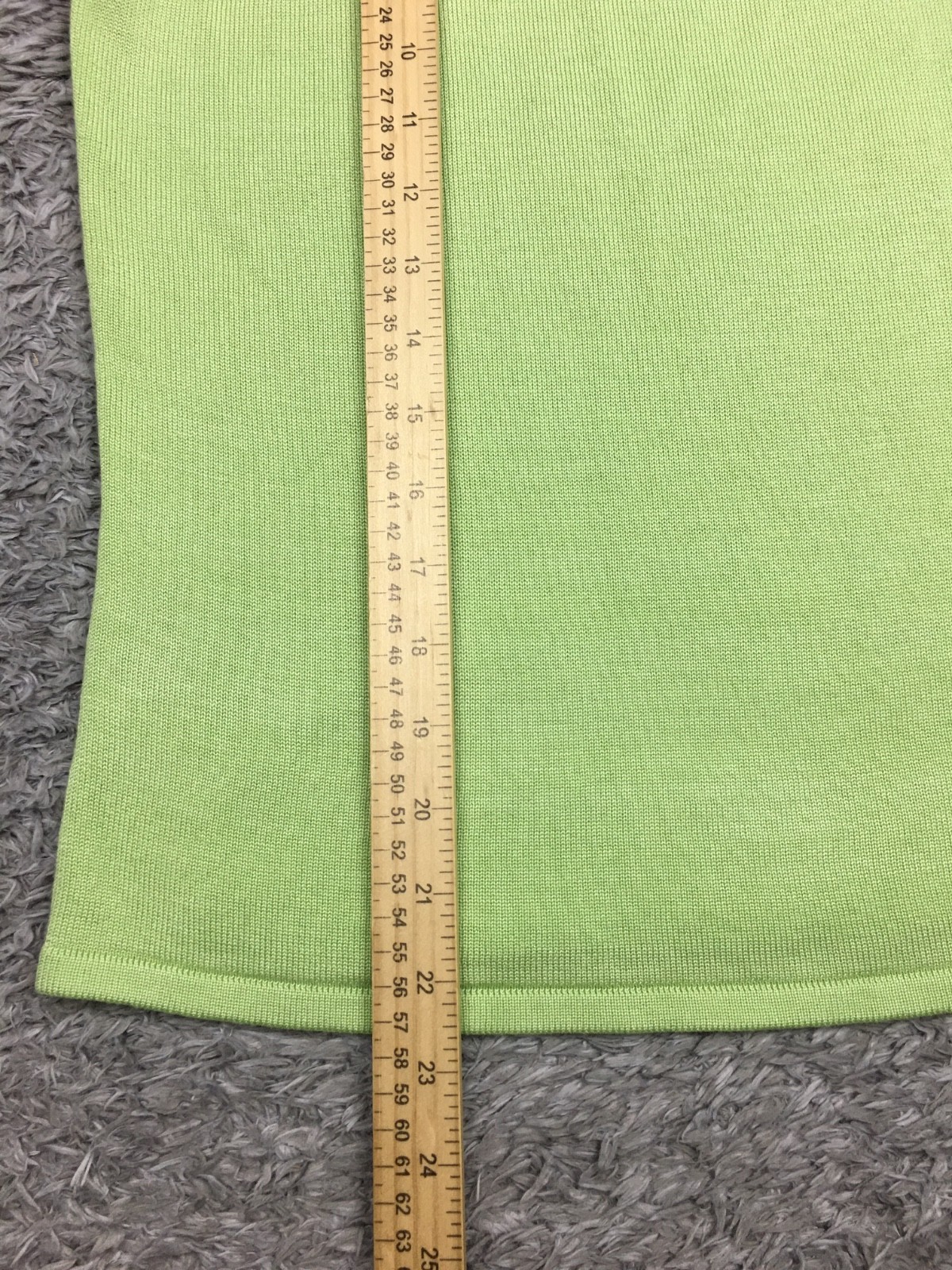 Requirements Square Neck Shirt Womens Size Medium Green 3/4 Sleeve