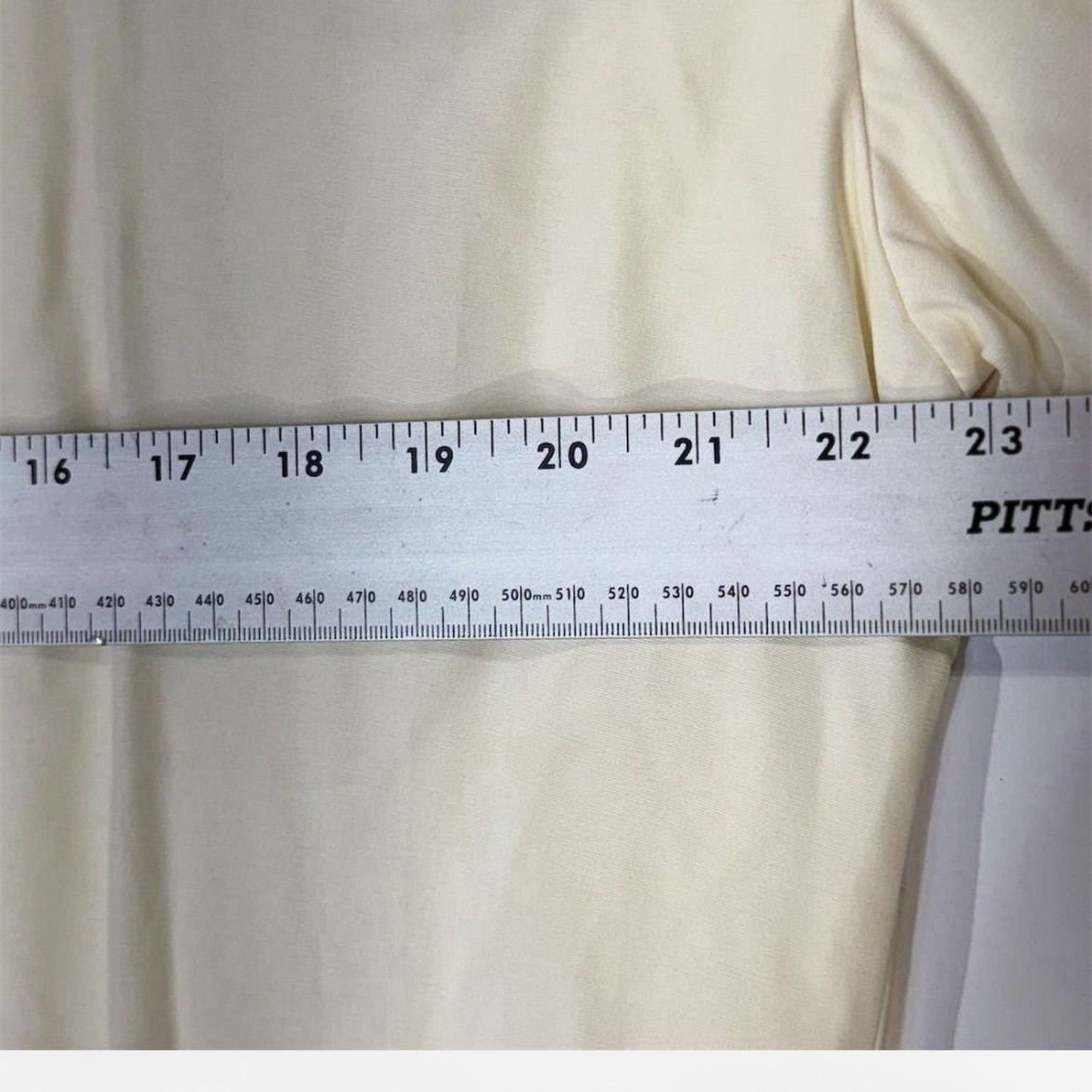 NWT Vtg Brittany Nicole Oversized Blouse L Cream Quiet Luxury Acetate Rayon 90s
