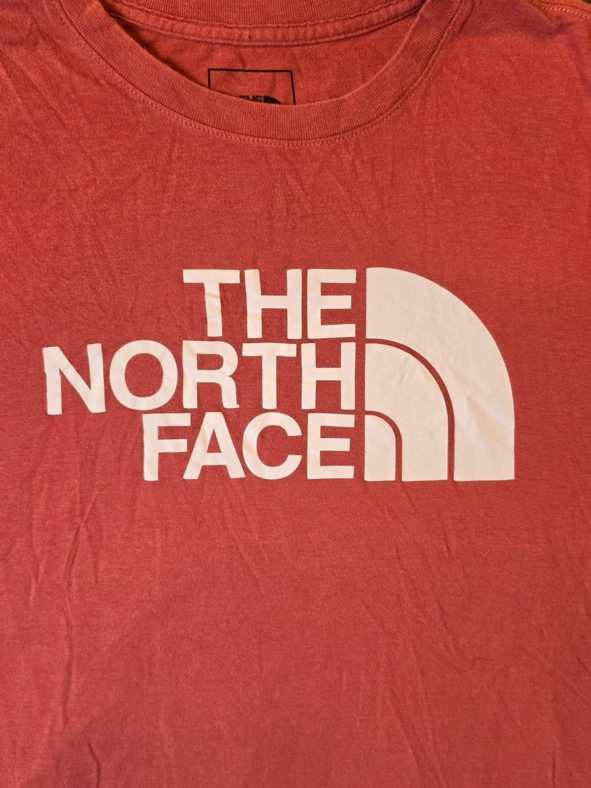 The North Face Womans Logo Tee Medium Coral Outdoor Gorpcore Sporty Classic