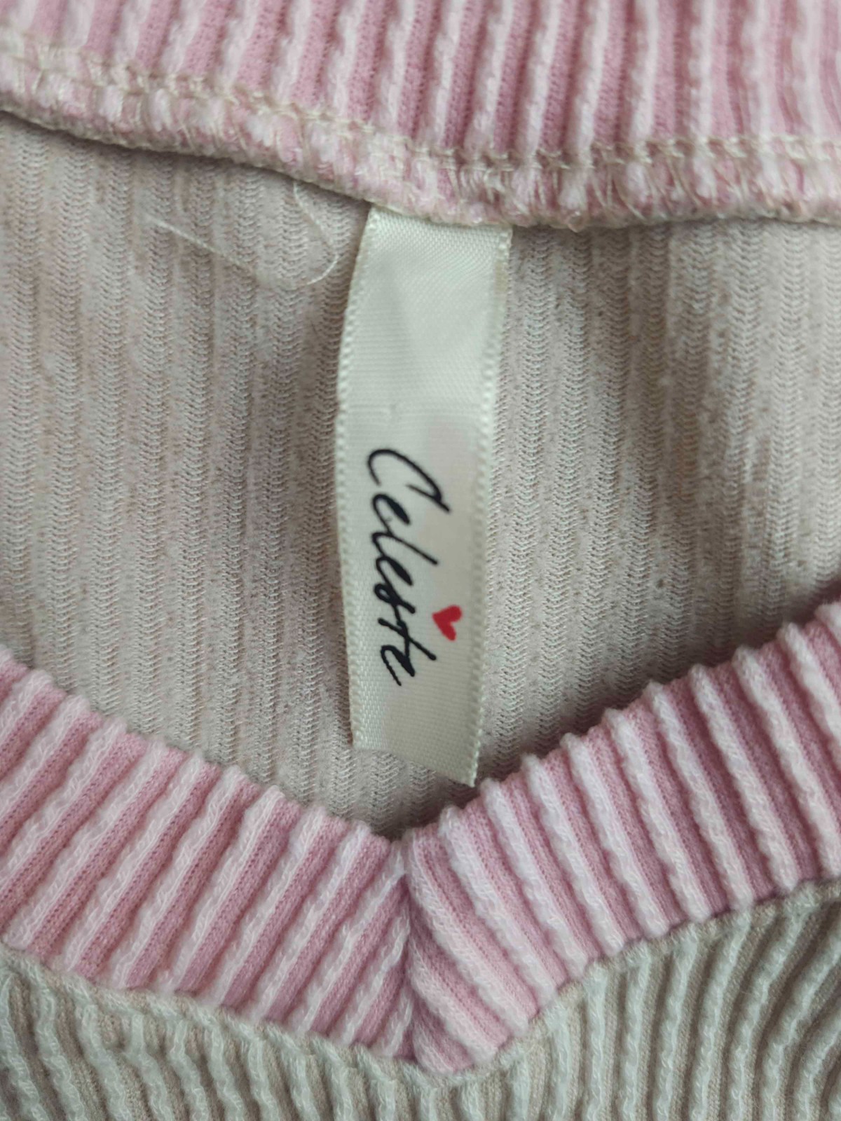 Celeste Top Womens S Colorblock Waffle Knit Thermal Cozycore Streetwear Pocket
