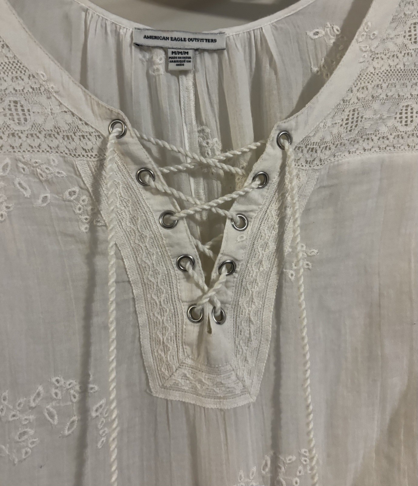 American Eagle Boho Coastal Preppy Coquette Old Money Quiet Luxury Scandi Size M