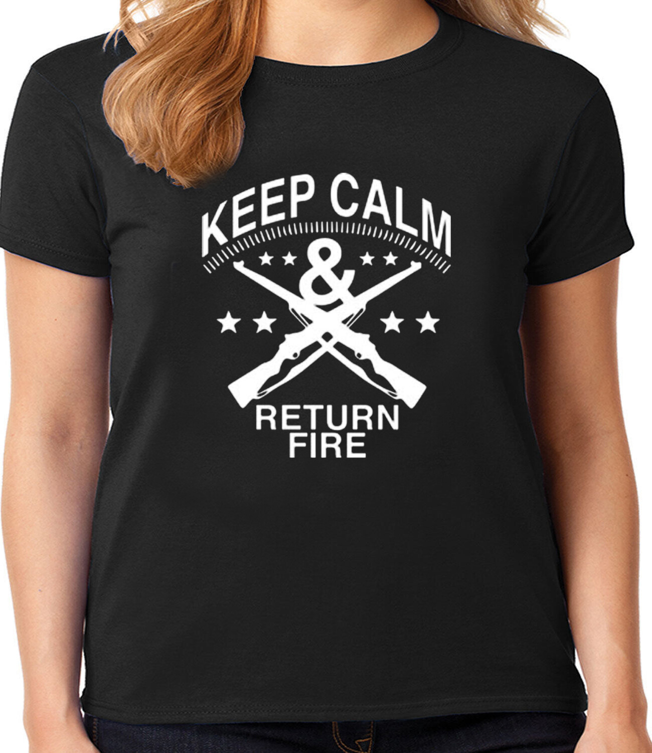 Ladies Graphic Tee Shirt – 2nd Amendment Pro Gun Rights Second Amendment