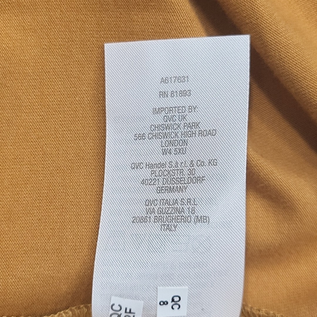 Denim Co Dressy Perfect Jersey Trendy Top Medium Sz Butterscotch Tee Shirt