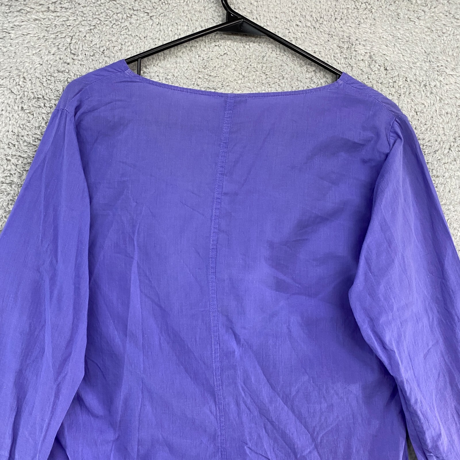 Patagonia Tunic Top Womens 8 Guadalupe Organic Cotton Lawn Purple Popover