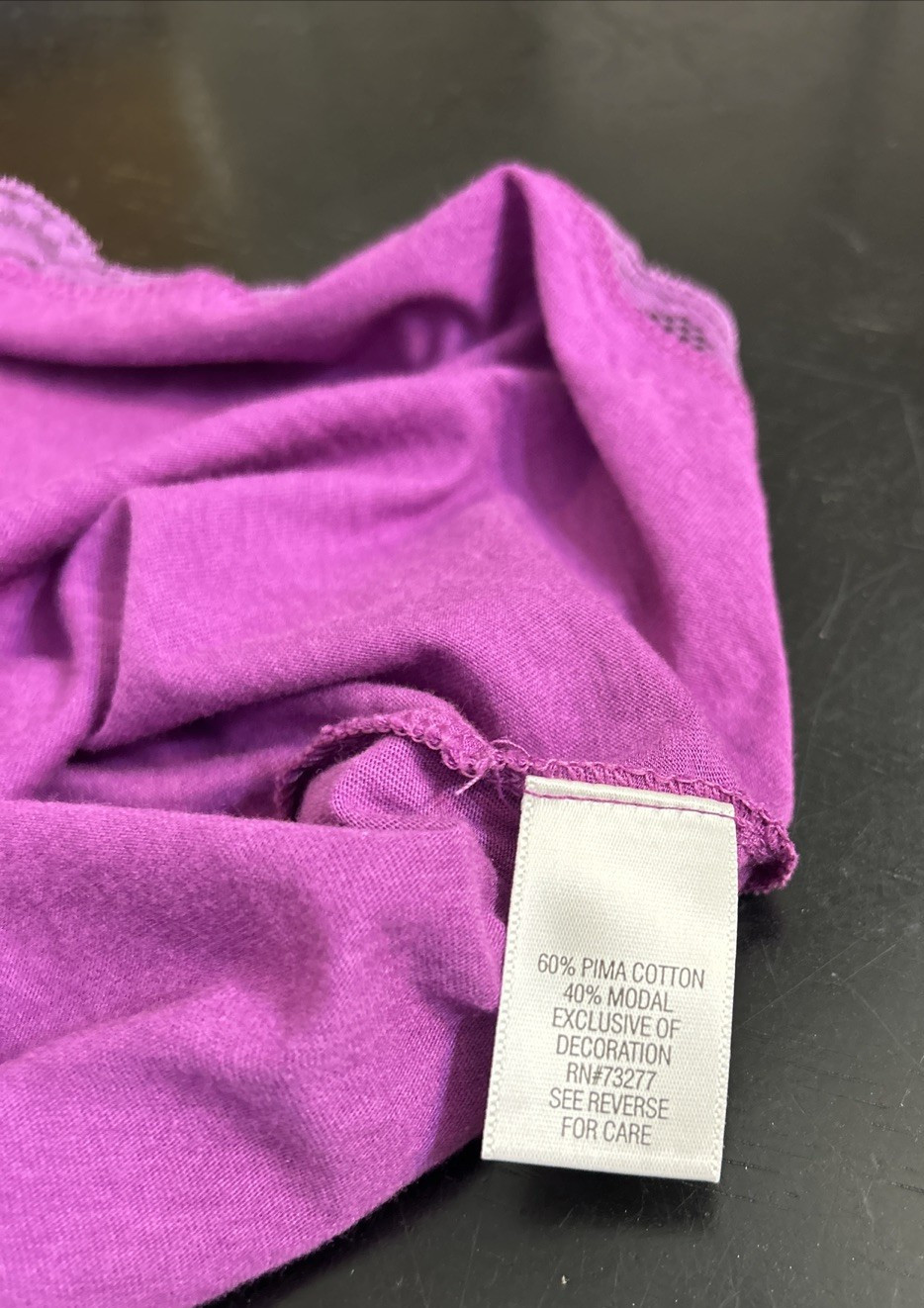 Elle Women Y2K Lace Trim Must Have Preppy Cami Size Large Purple 90s Classic