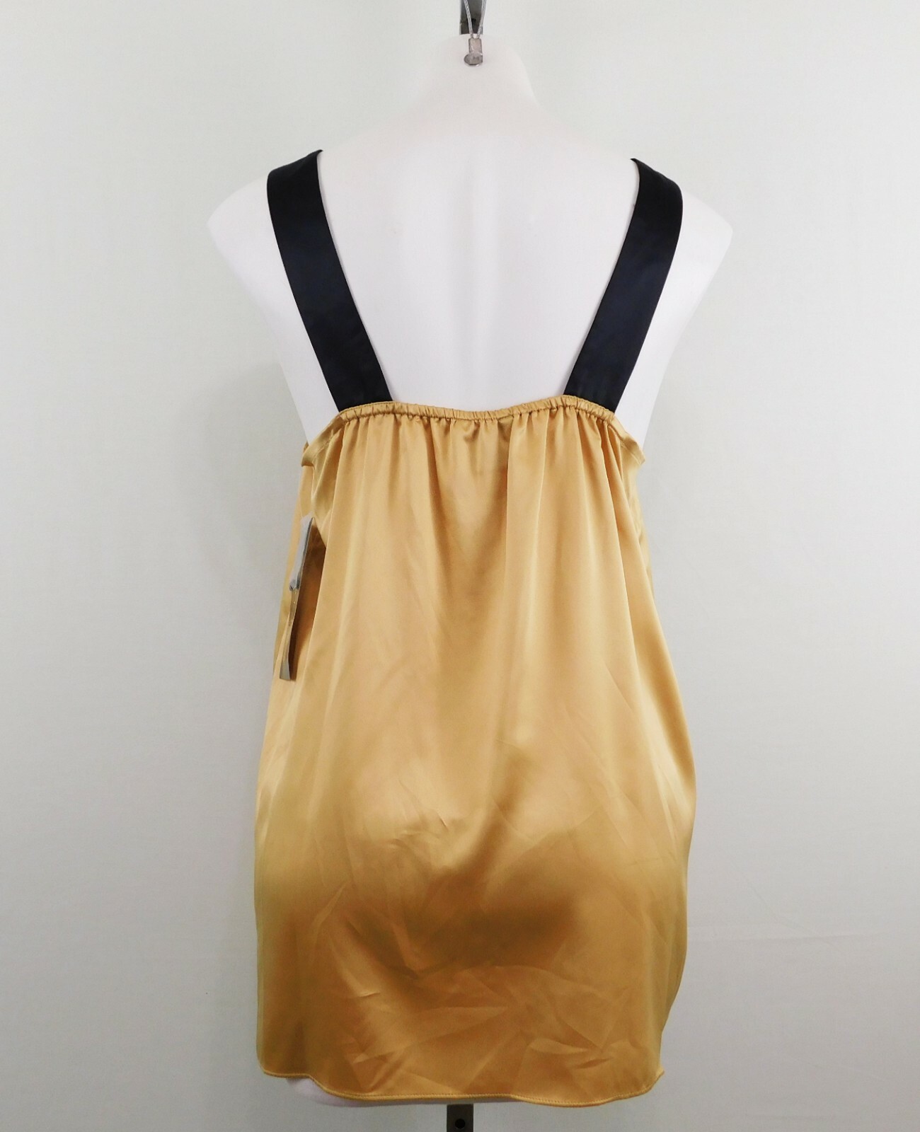 Sunny Taylor Women Shirt, Size M, Gold, 97% Polyester, 3% Spandex