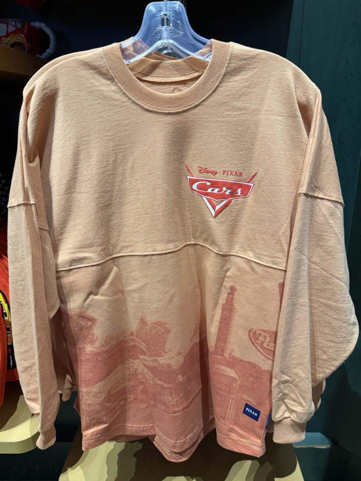 Disney Parks Cars 20th Anniversary Radiator Springs Adult Spirit Jersey NWT Auto