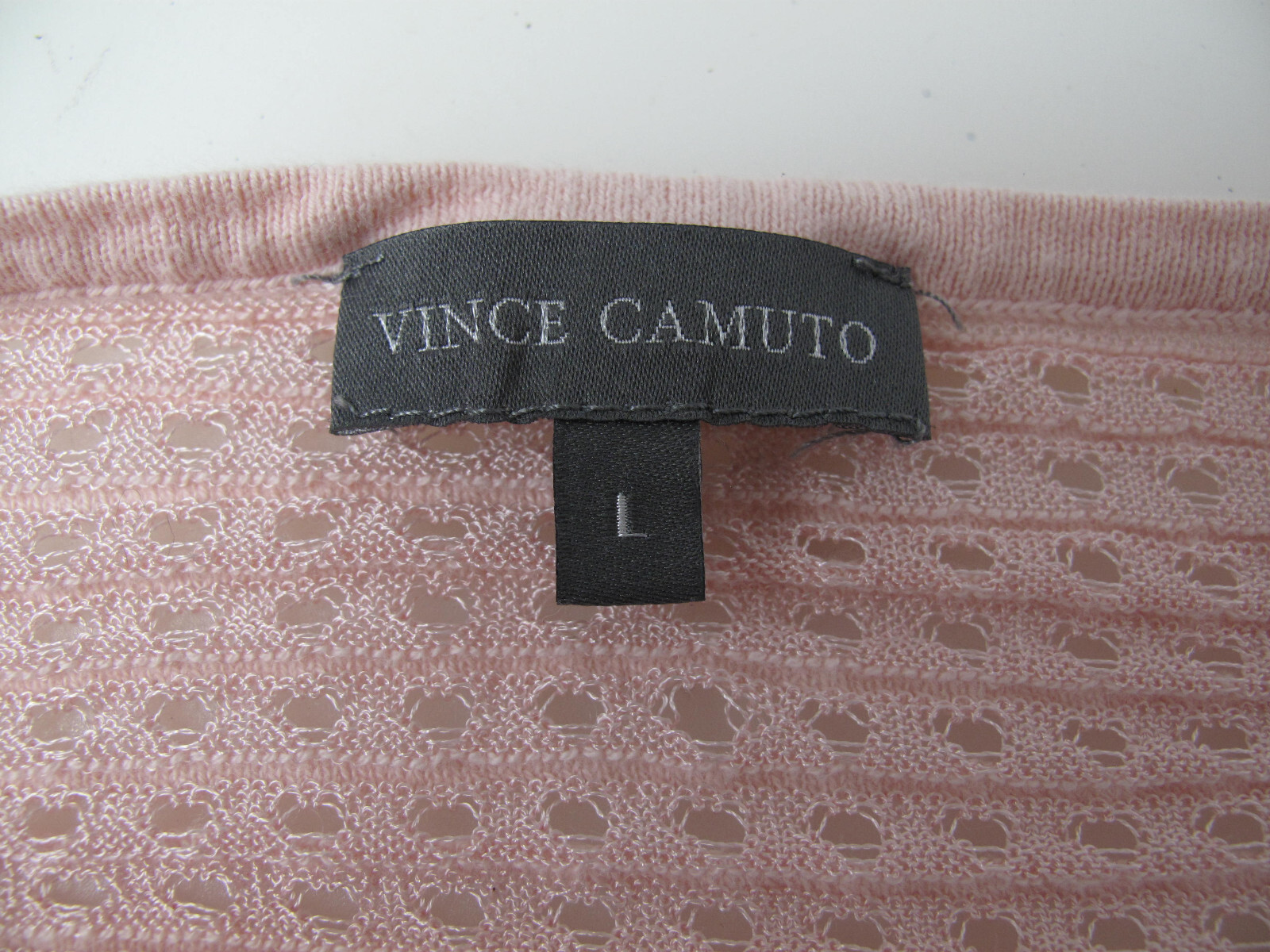 Vince Camuto top pink cotton rayon Size L ,F-14