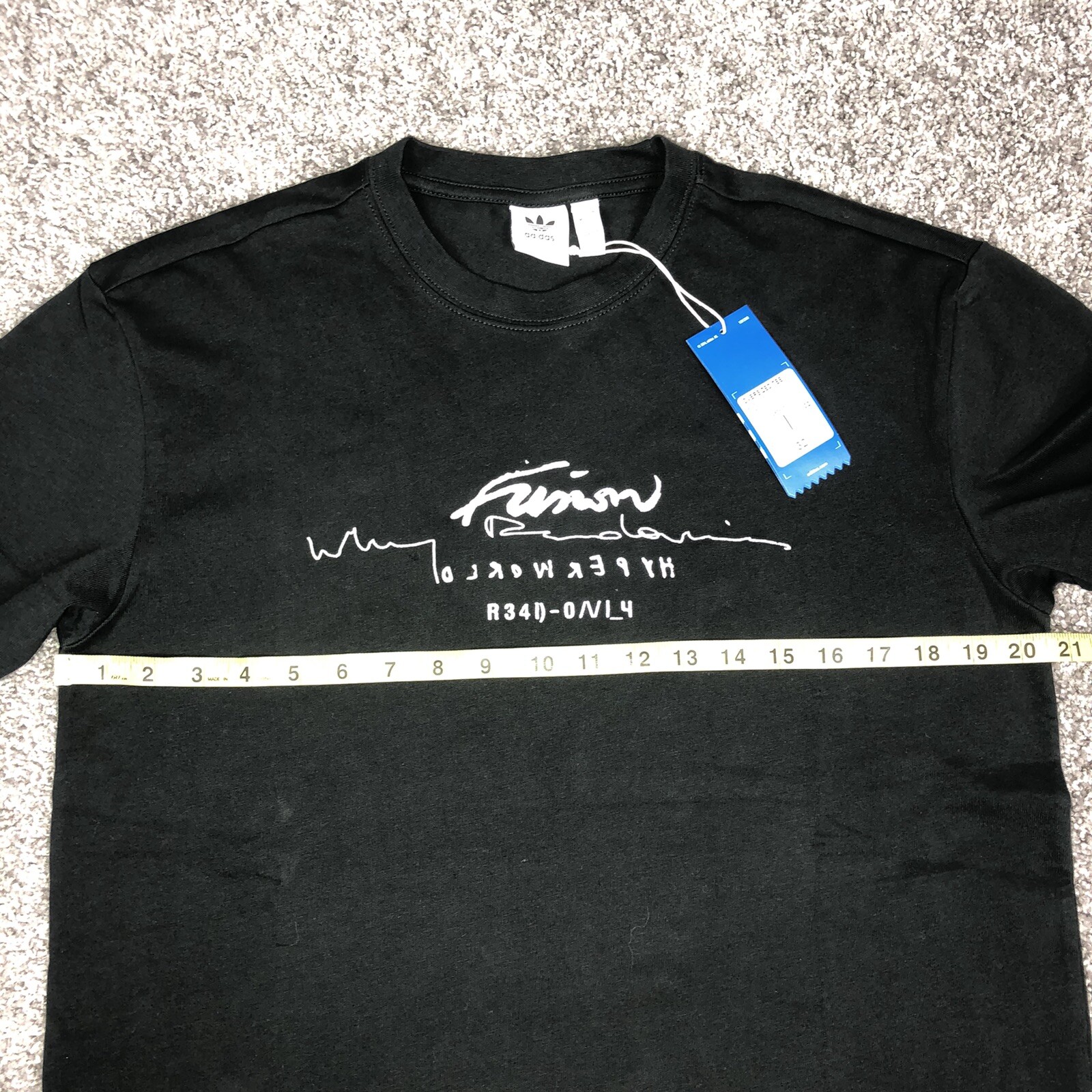 Adidas Originals R.Y.V. Womens Oversized Premium T-Shirt Black Size XS 32 GD2975