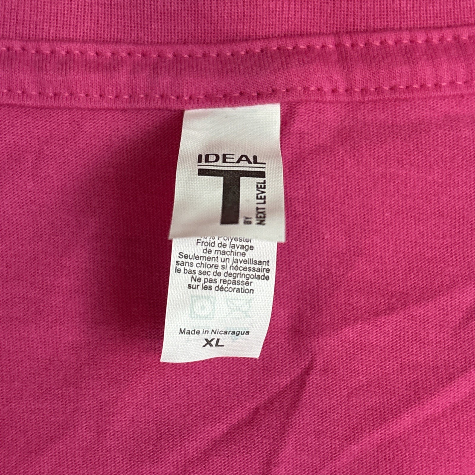 3 Next Level Apparel Ladies Short Sleeve Ideal T-Shirt 2 Pink1 Black Sz XL