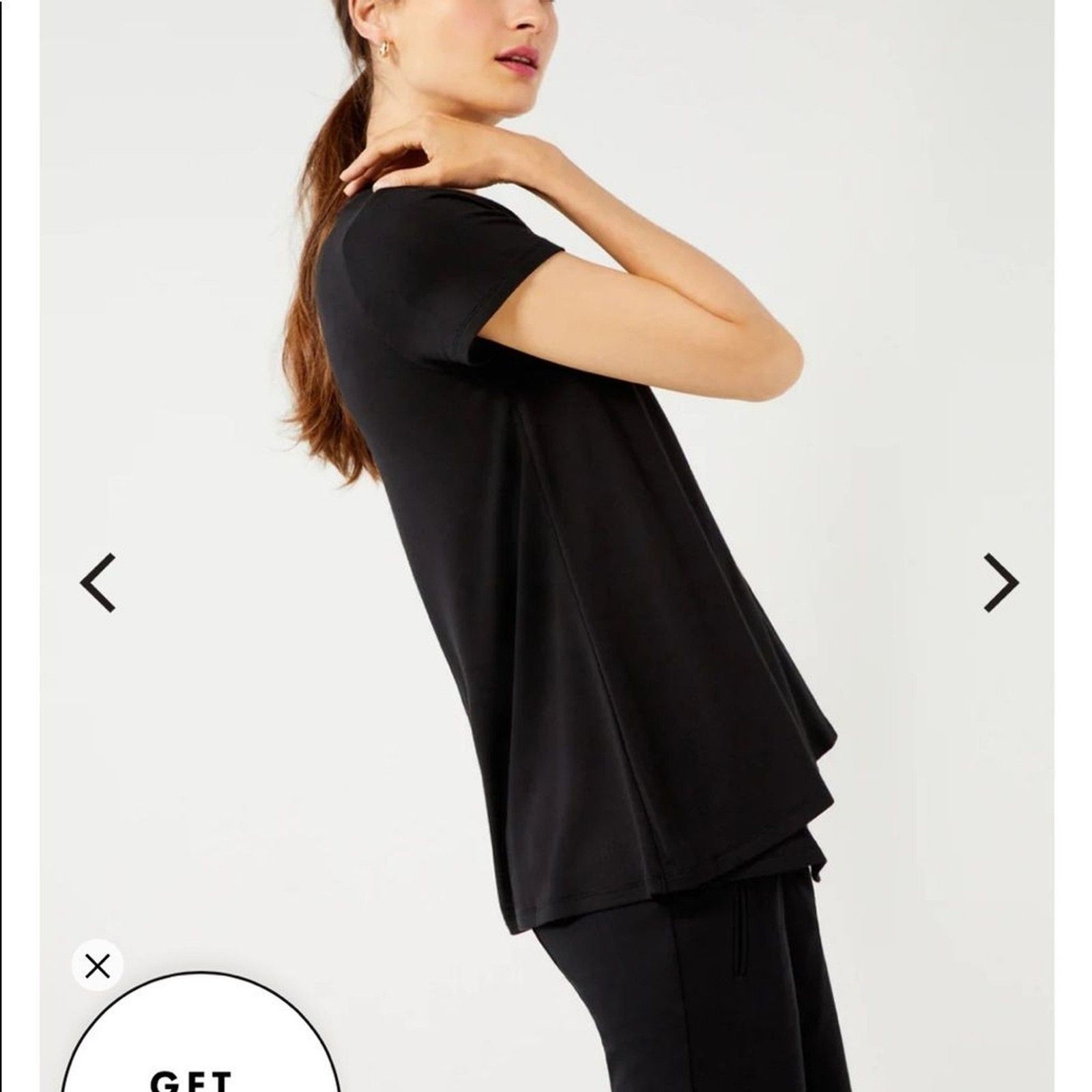 A Pea In The Pod Nursing Top Pullover Crew Neck Black Size XS