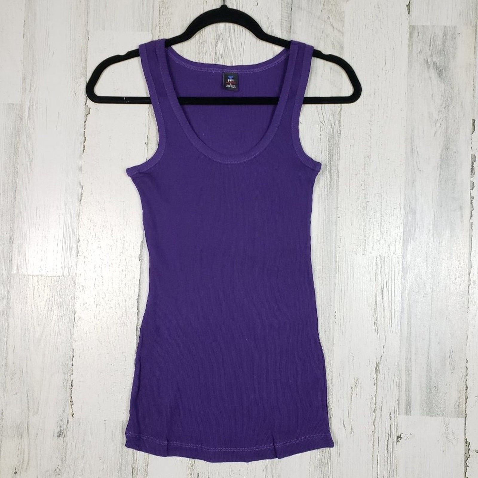NWOT Point Sportswear Purple Ribbed Tank Top Women’s Size Medium