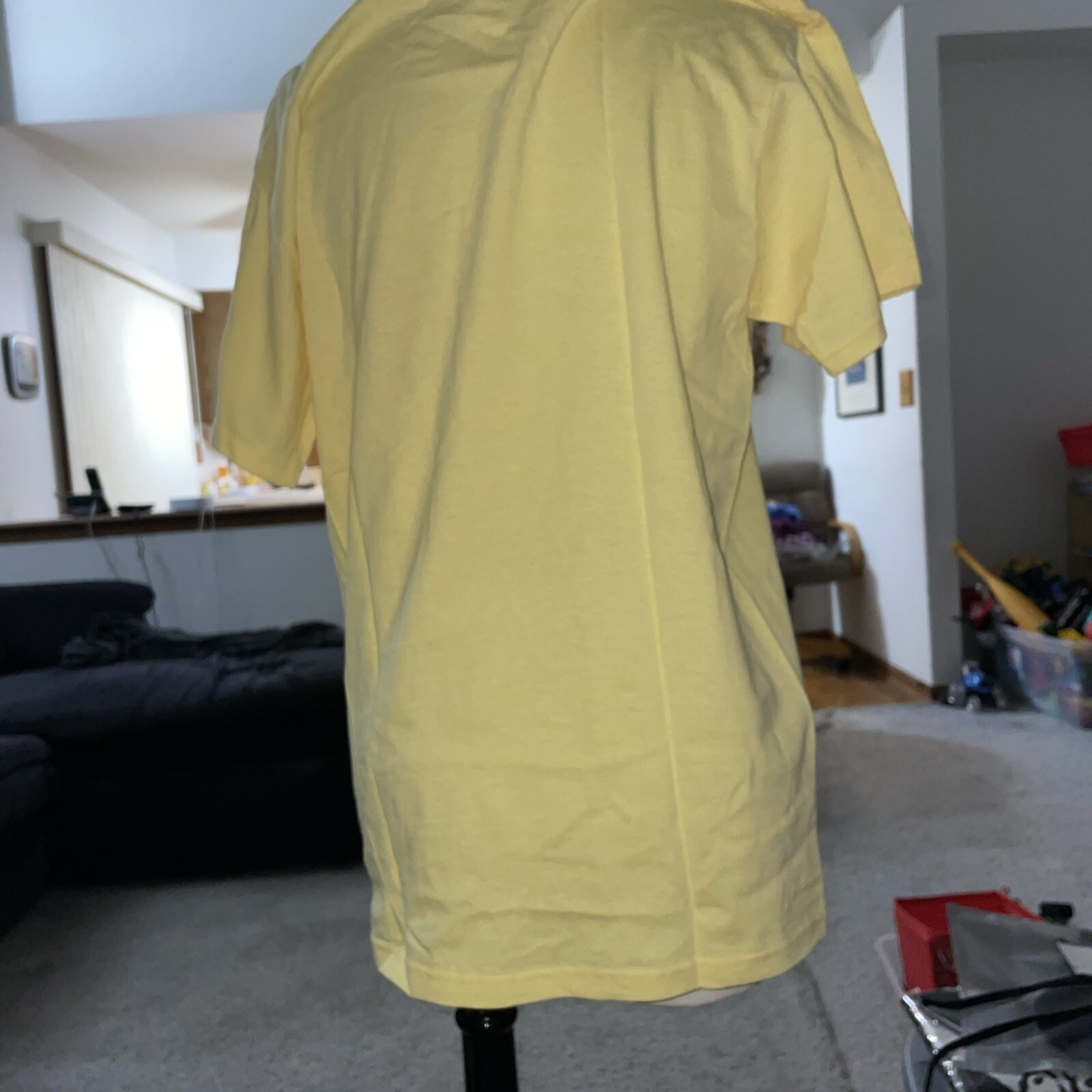 Live For Life Live To Garden Yellow Short Sleeve T Shirt Size Medium New