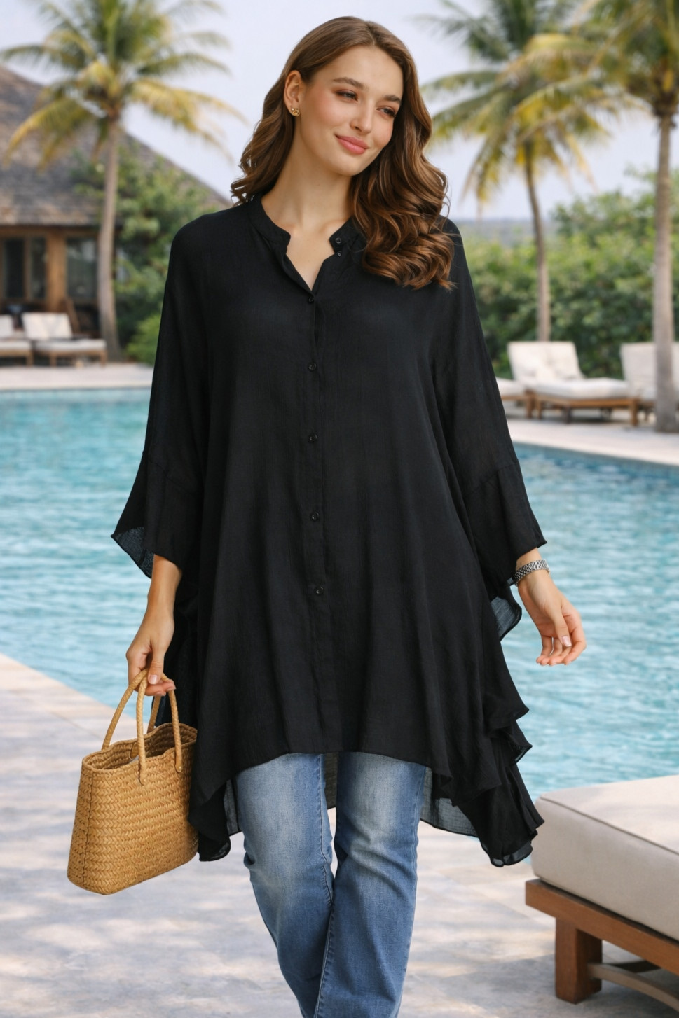 ComfyLuxe Solid Color Shirt