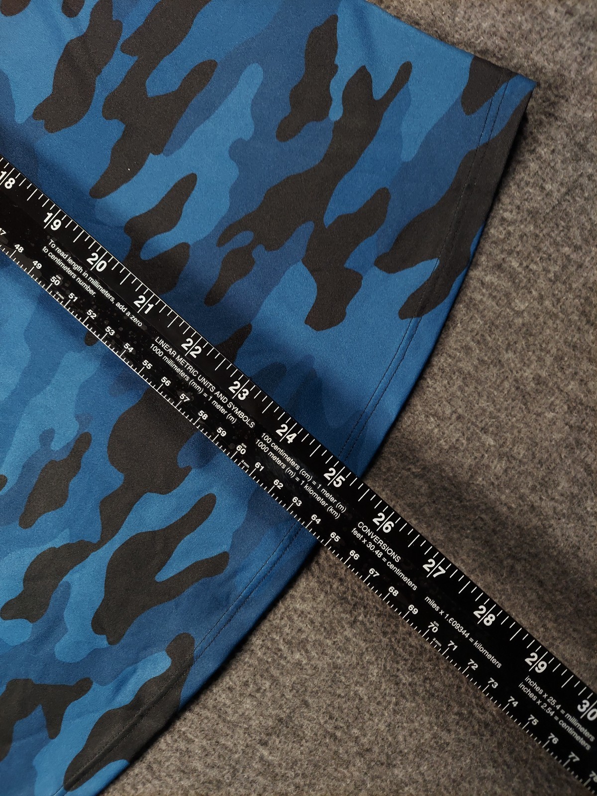 Coolibar Match Point Shirt Womens Large Blue Camo UPF 50 Stretch Long Sleeve NWT