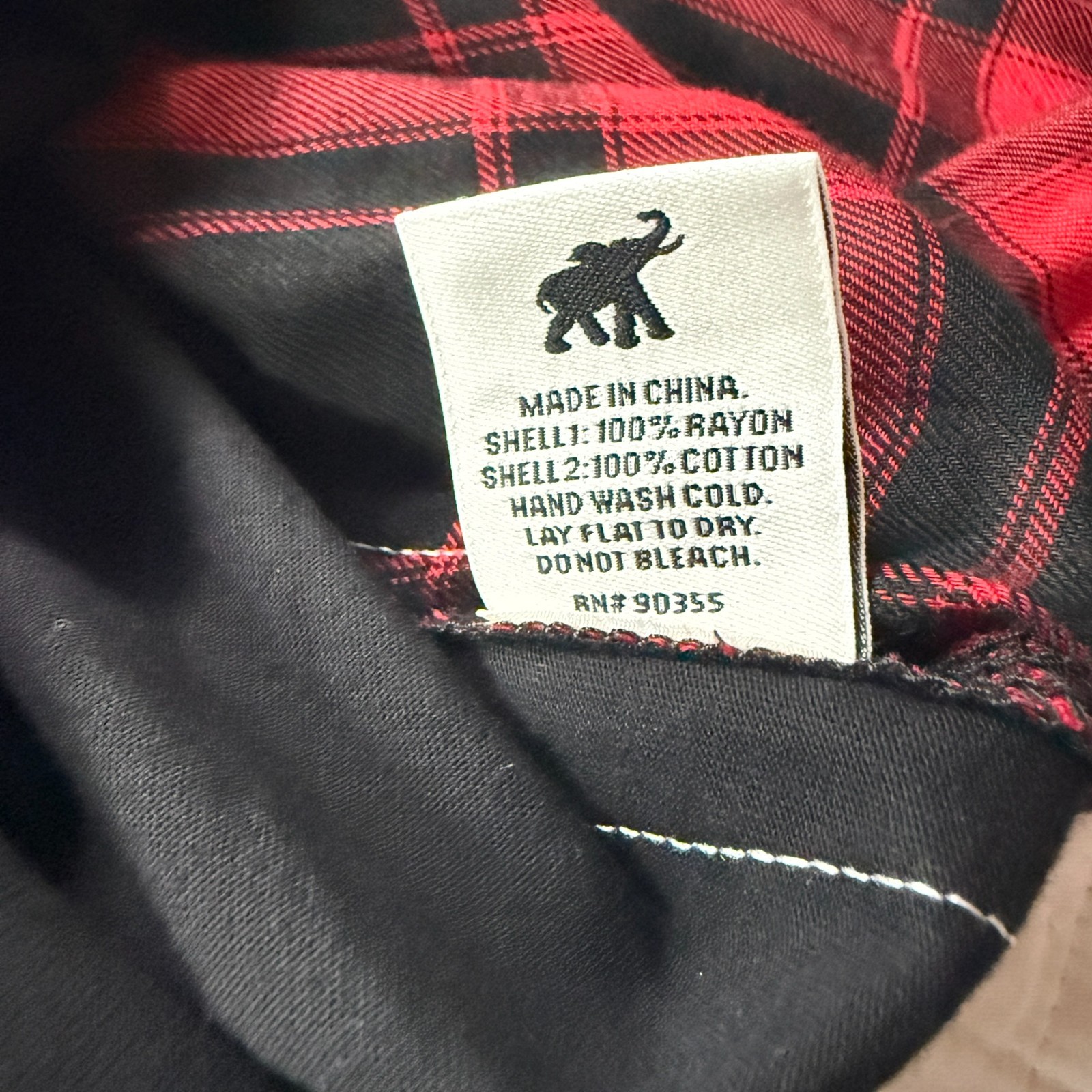 Trunk LTD Def Leppard Adrenalize Red Plaid Button Up Size S Oversized 90s Grunge