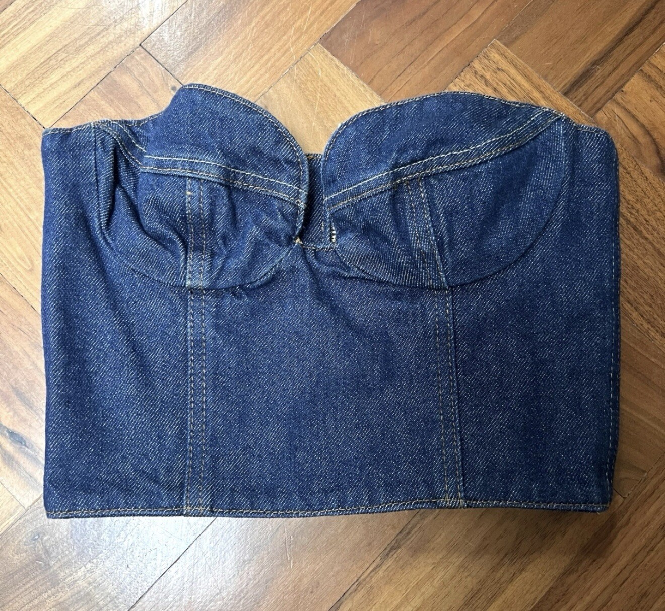 Magda Butrym Denim Corset/ Bustier. BNWT. FR36