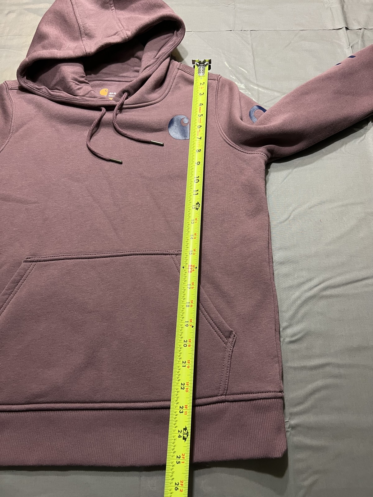 Carhartt Hoodie Womens Small Relaxed Fit Pullover Sweatshirt Kangaroo Pocket