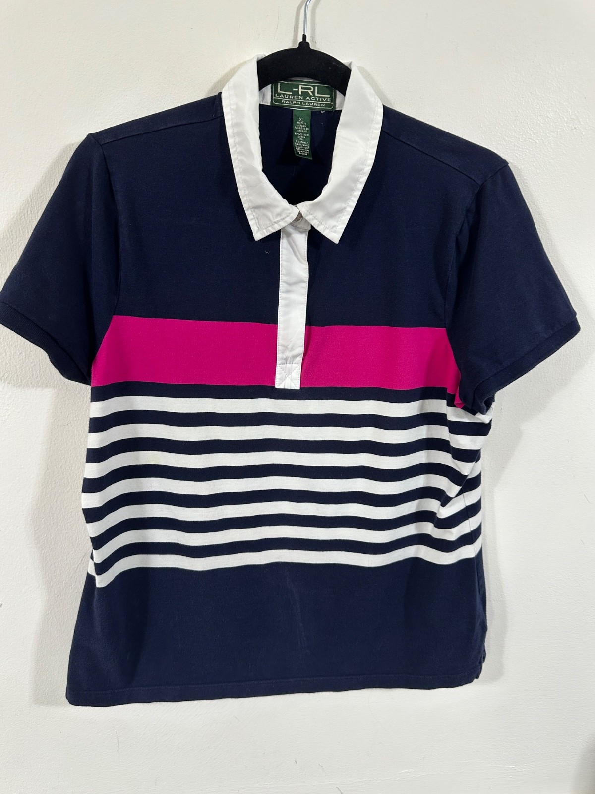 Ralph Lauren Active Womens Polo T Shirt Size 14 Pit-Pit 52cm (4078)