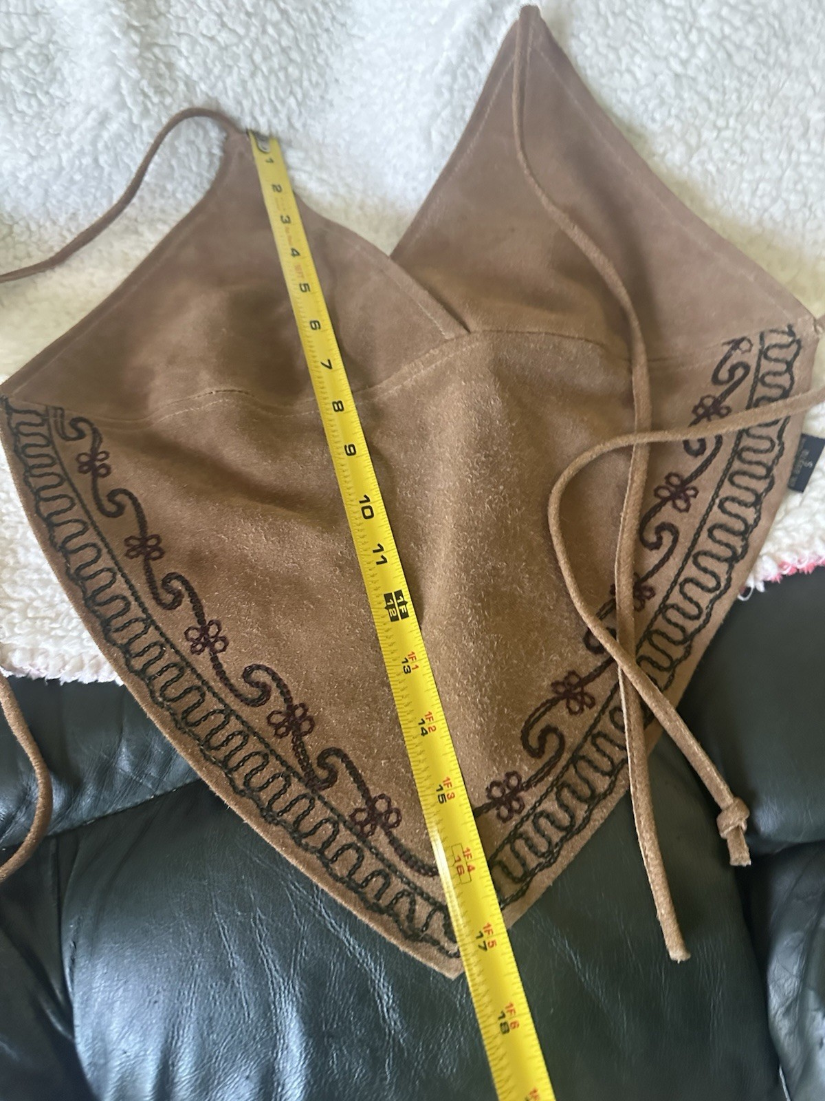 Passport Halter Top Womens S Vintage 90s LIGHT BROWN Boho ACTUAL PICS NEW