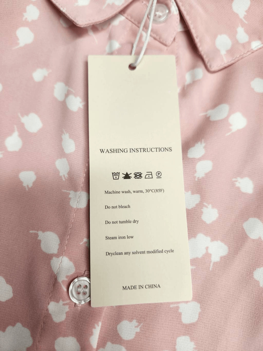New Pink Whimsical Lollipop Silhouette Collared Long Sleeve Shirt 5 for 35 SALE