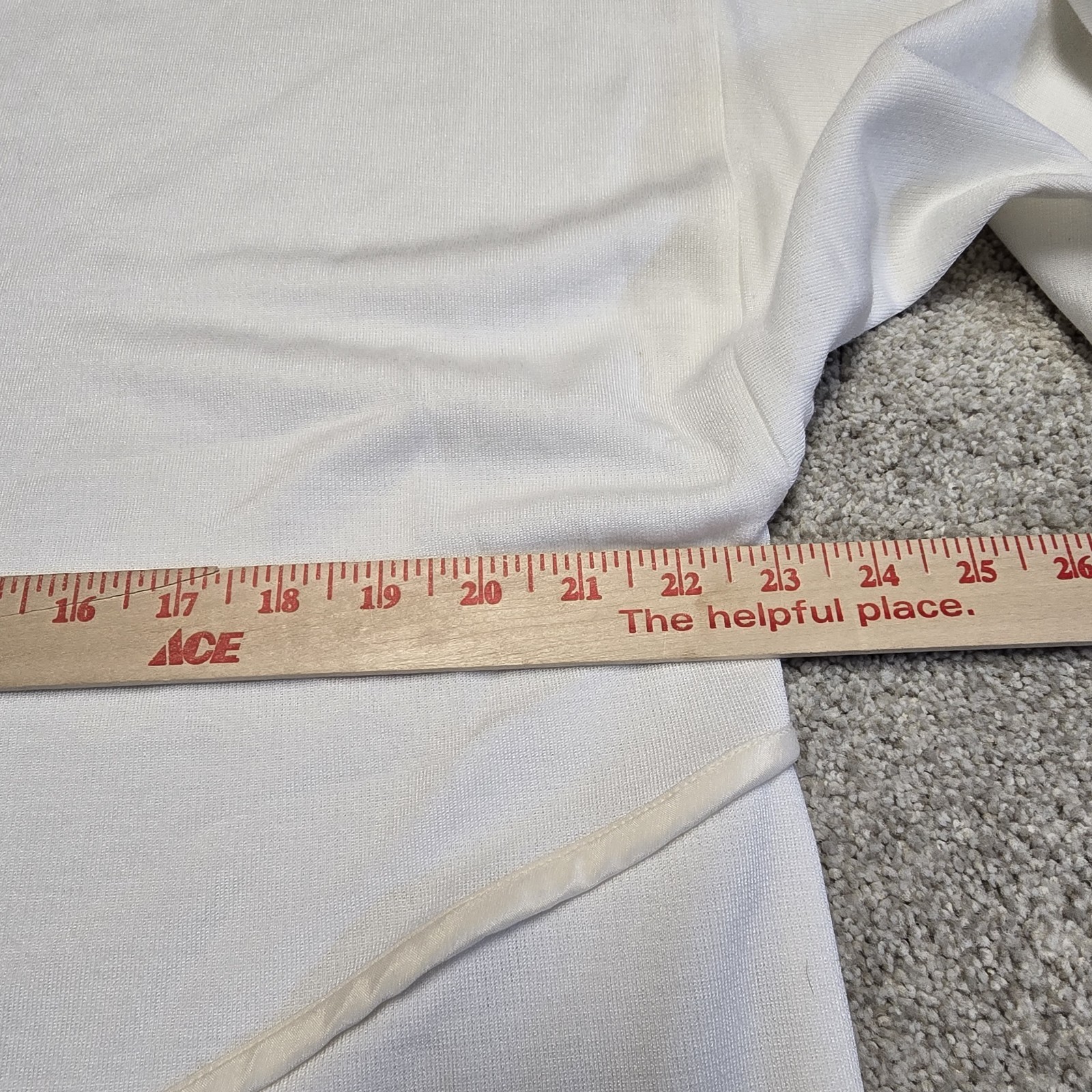 St. John White Bianco Tunic Top Medium M 100% Viscose Asymmetrical Hem New