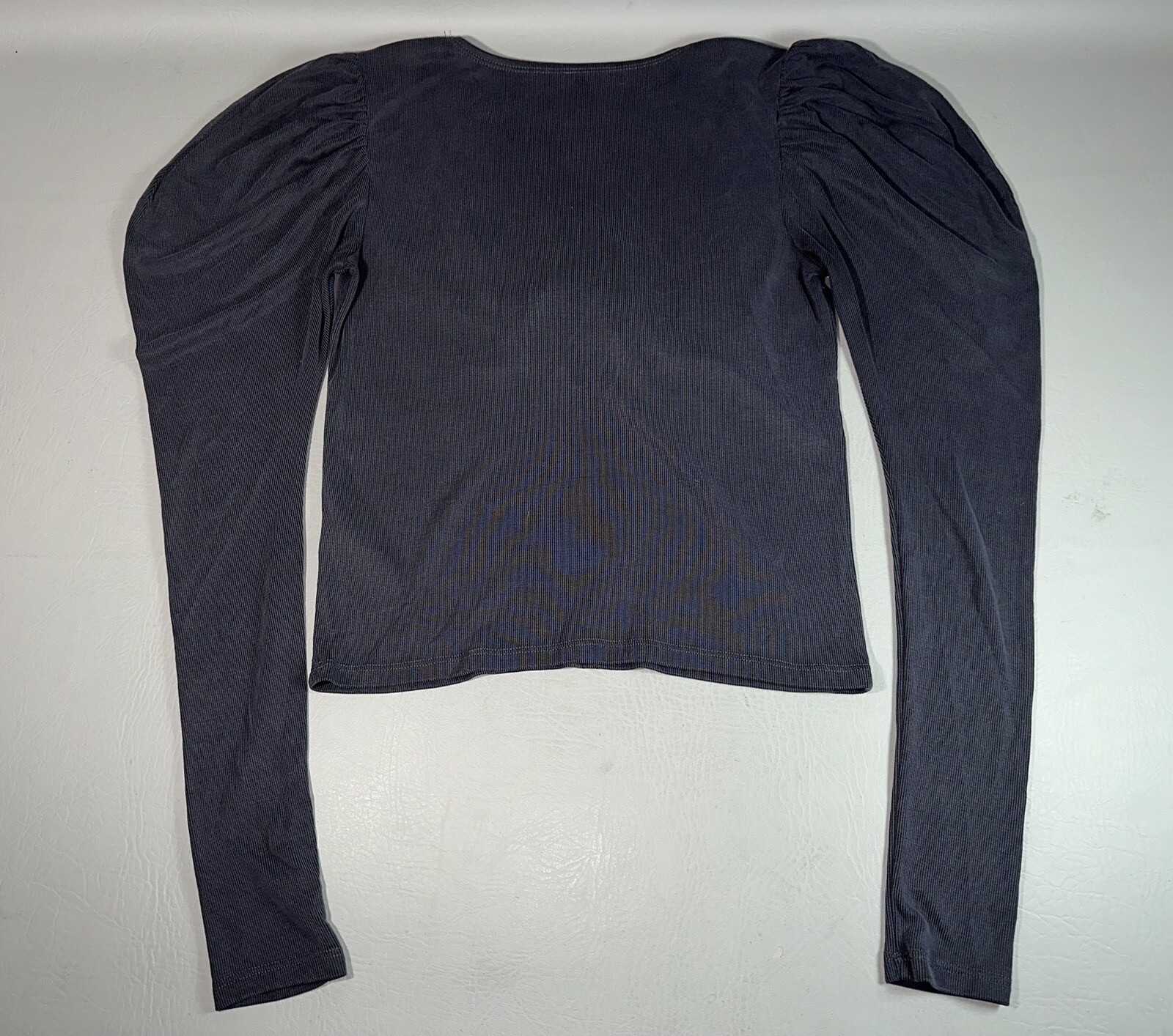 Free People Women’s XS Obsidian Tie Front Shirt Top Shirt Modal Polyester Blend!