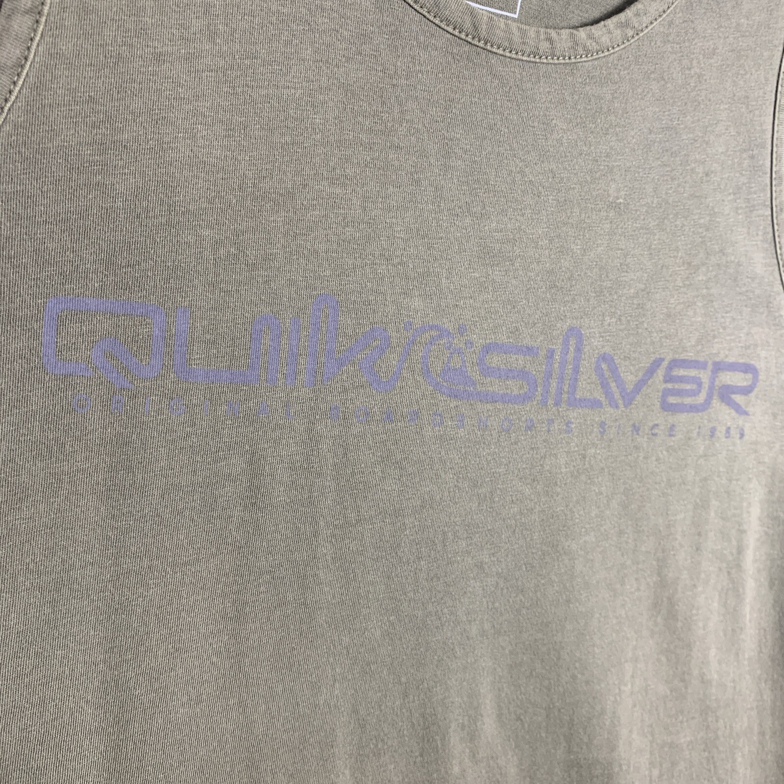 Quiksilver Tank Top Womens Small Sleeveless Pullover Blouse Shirt Cotton Green