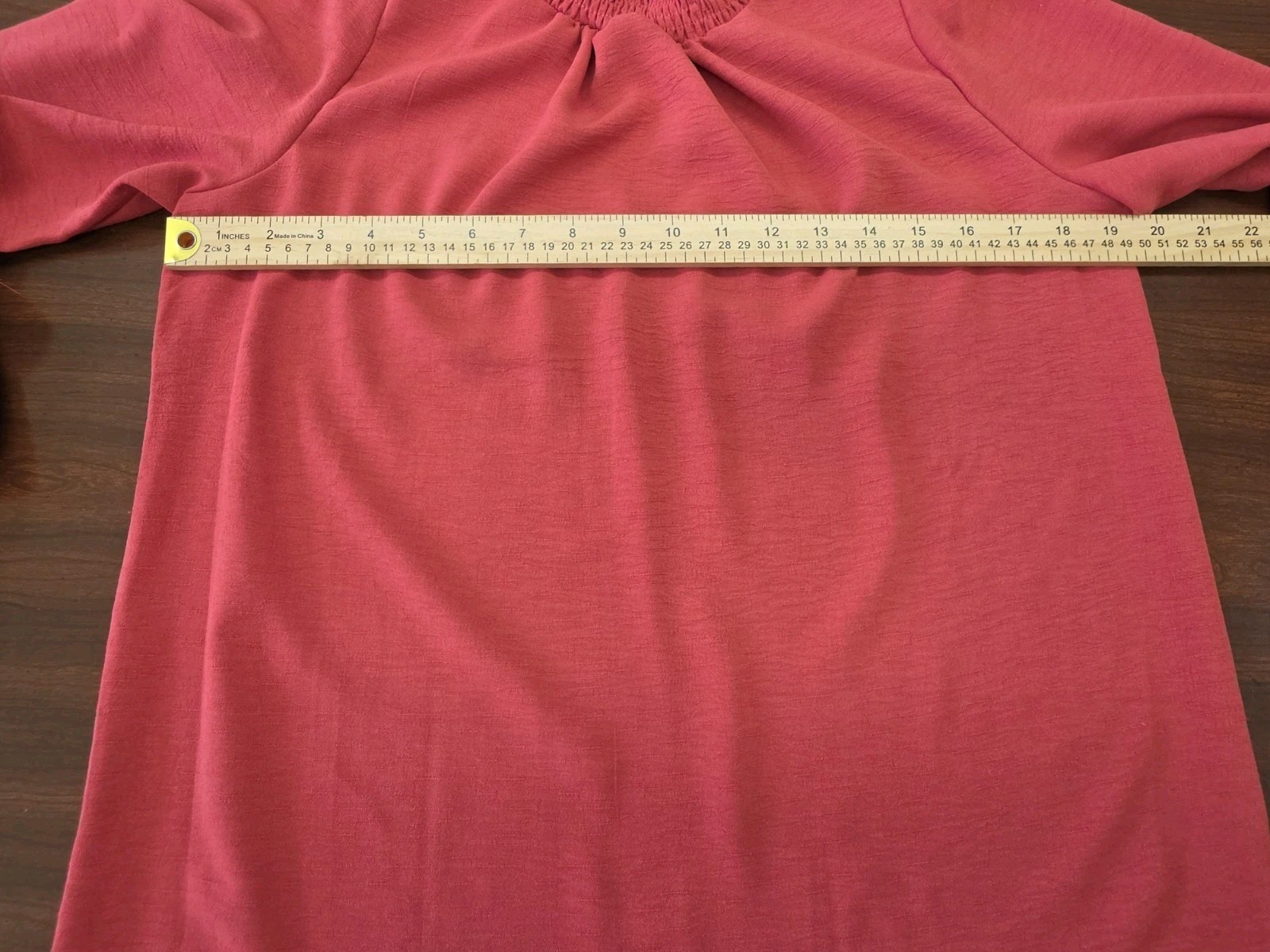 Indie & Co Womens Off Shoulder Smocked Long Sleeve Blouse Coral Size Medium