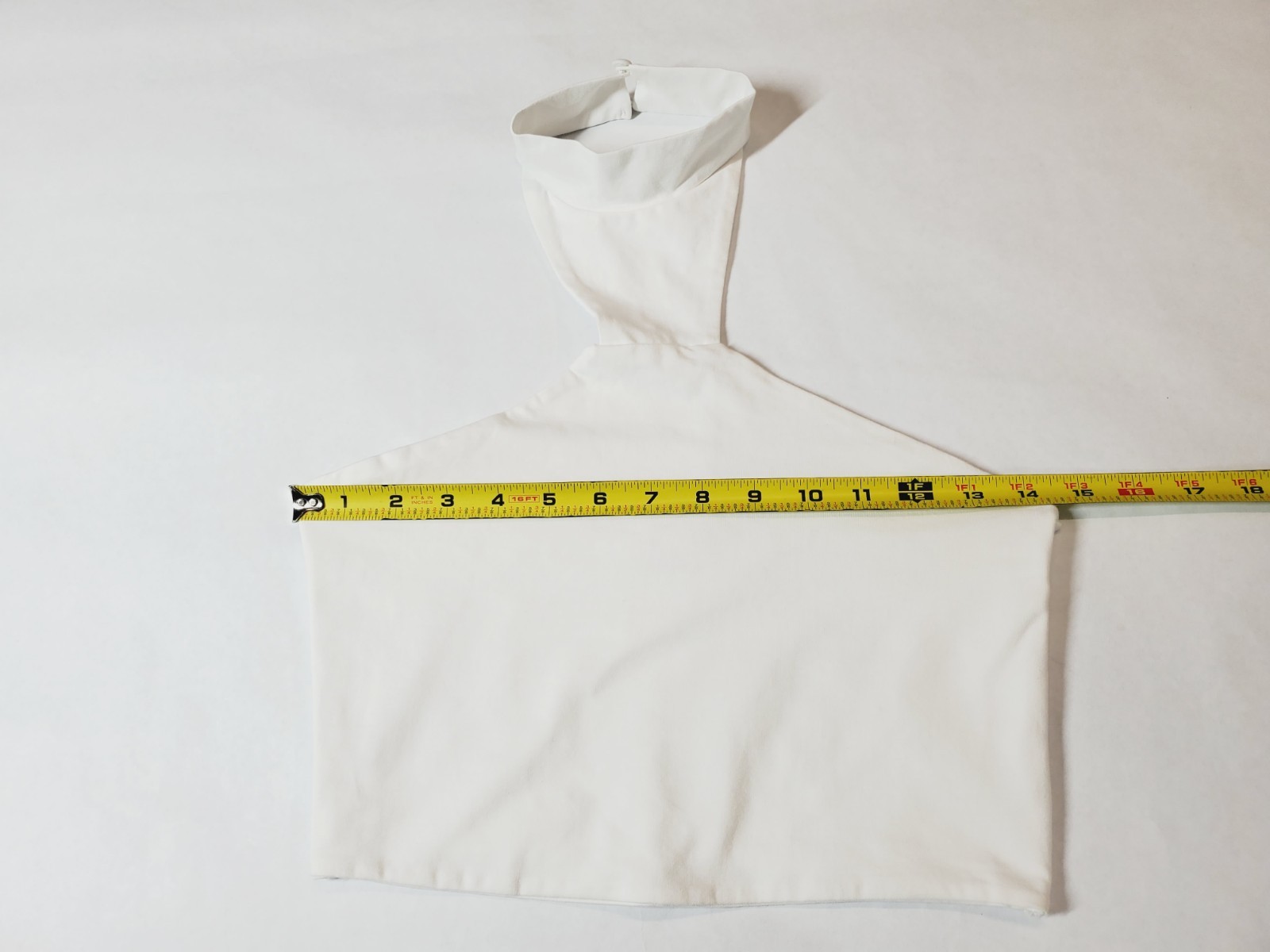 Superdown Womens Top Small BRENNA CROPPED White Halter Neck REVOLVE Stretch